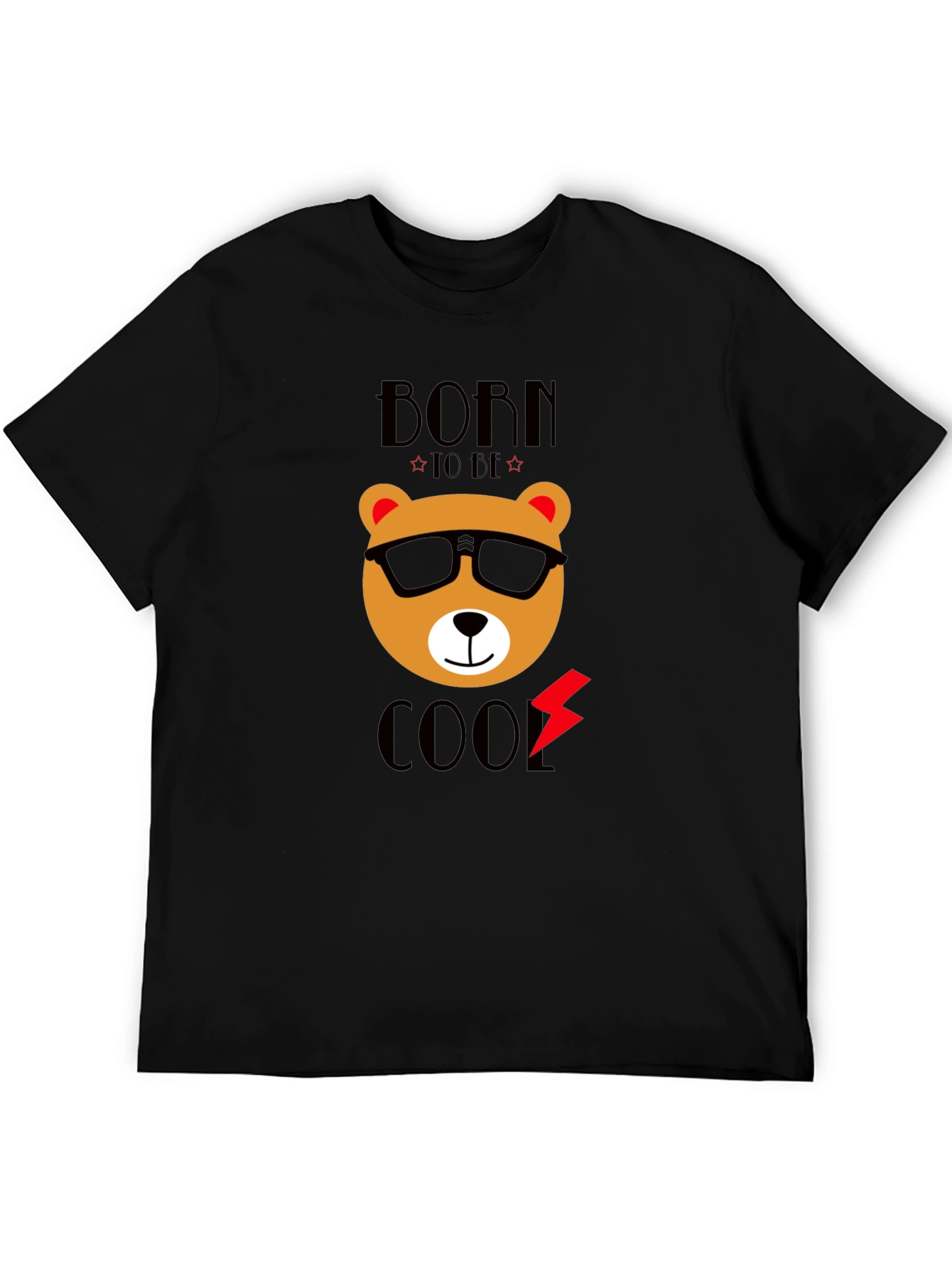 Born to Be Cool Bear Graphic T-Shirt