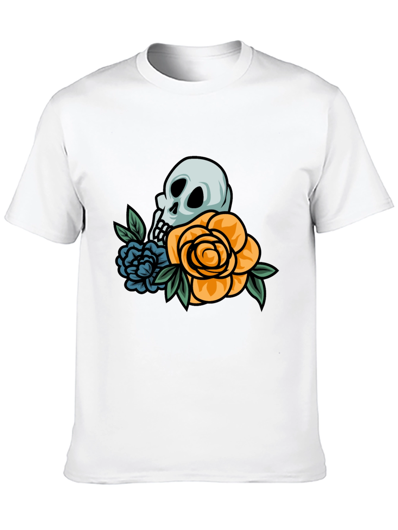 Skull & Roses Graphic T-Shirt