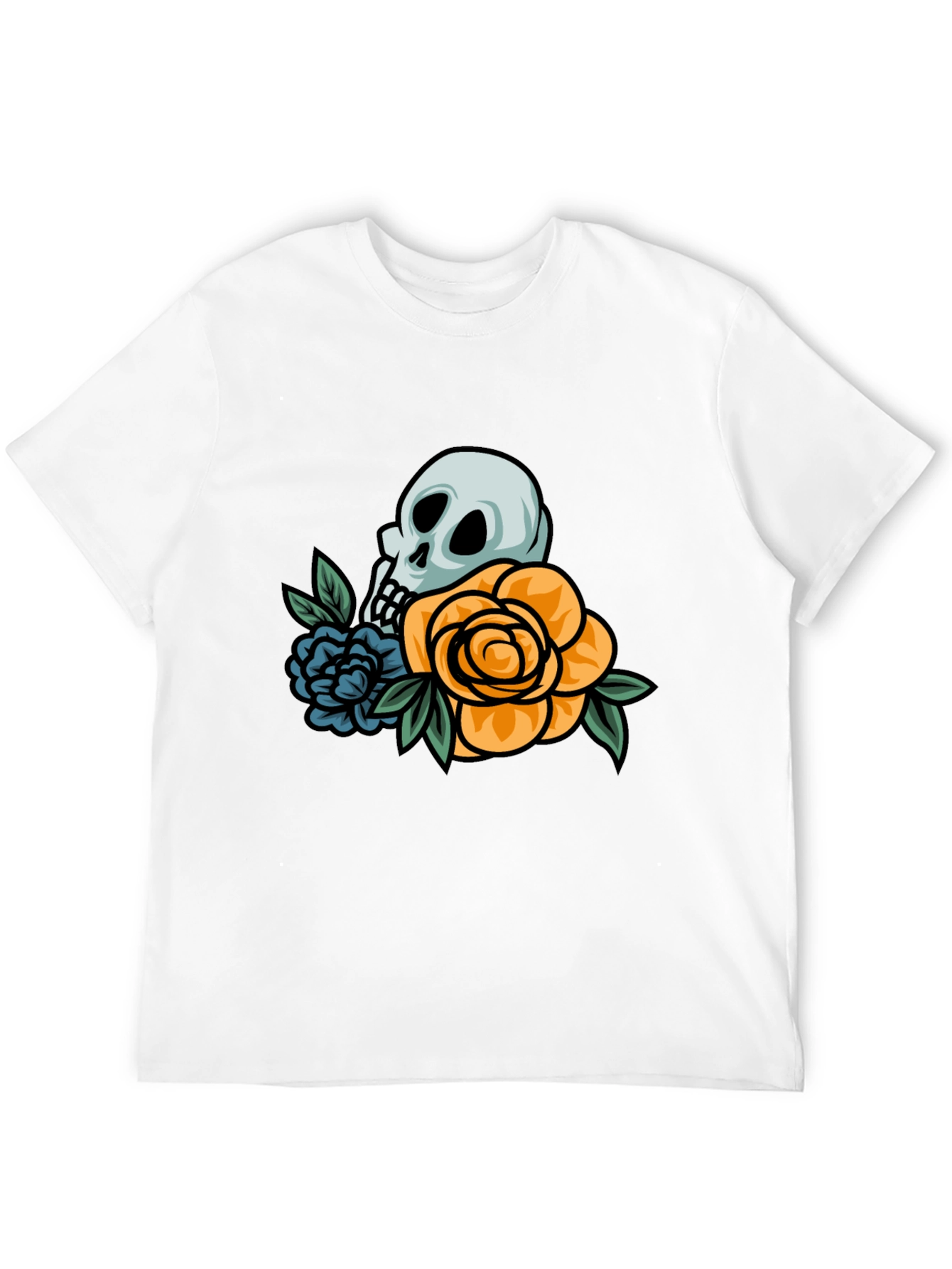 Skull & Roses Graphic T-Shirt