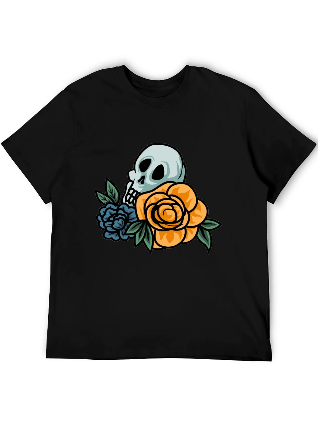 Skull & Roses Graphic T-Shirt