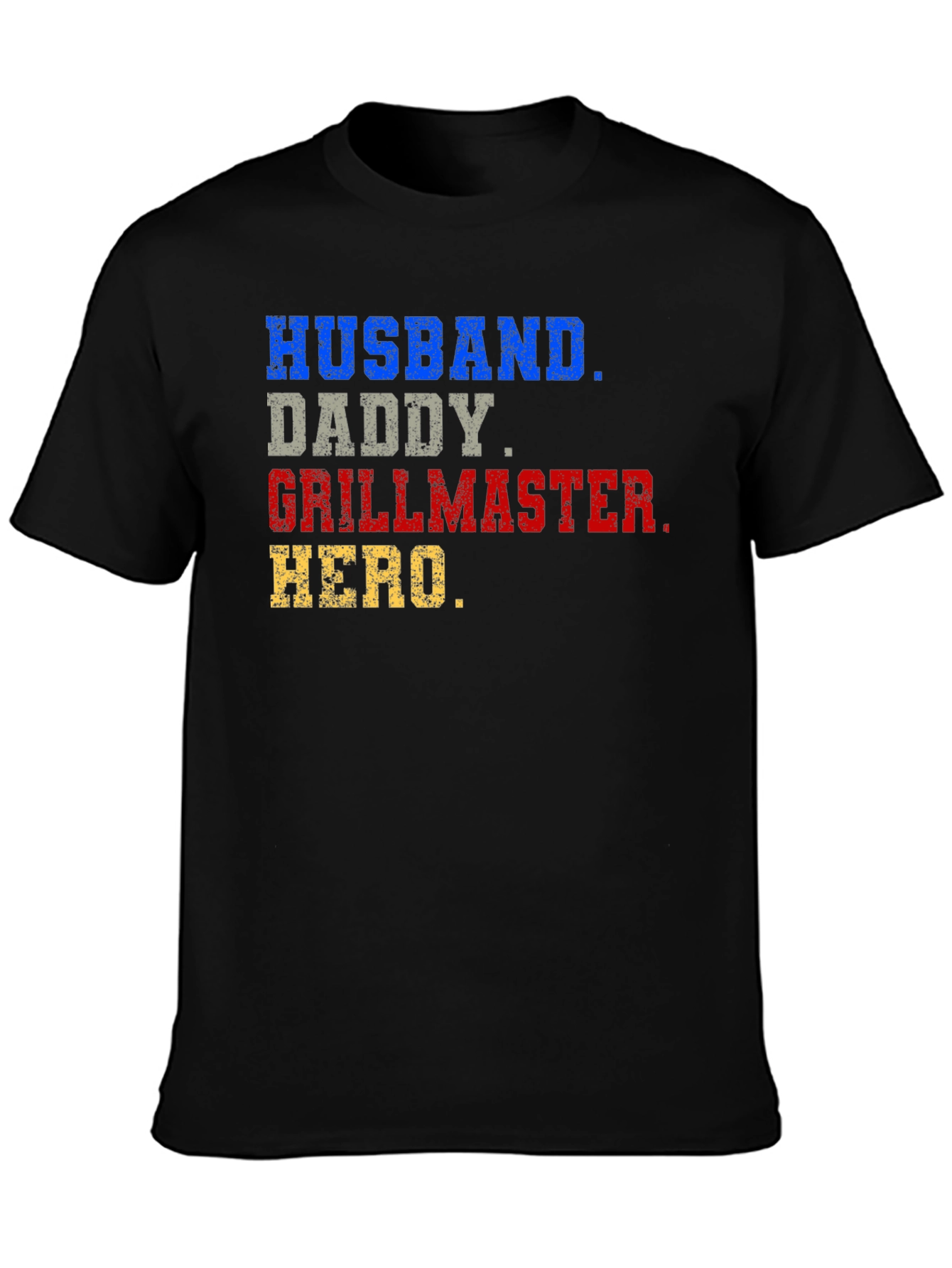Husband Daddy Grillmaster Hero T-Shirt