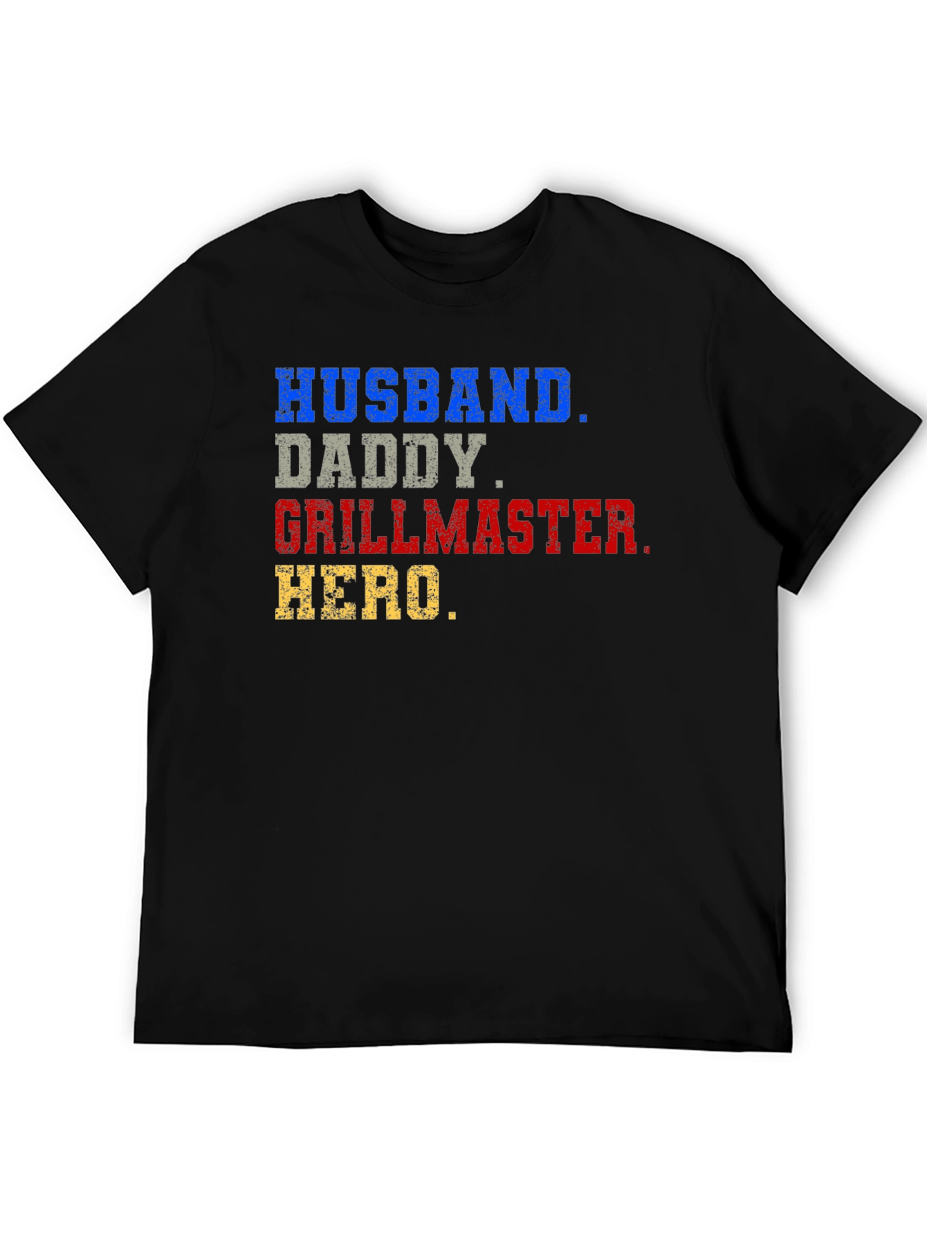 Husband Daddy Grillmaster Hero T-Shirt