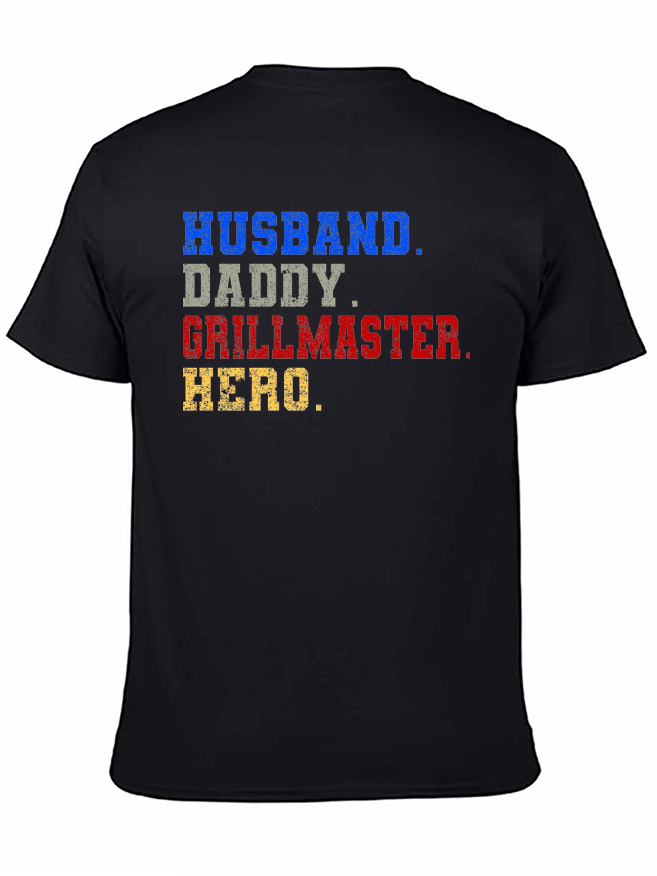 Husband Daddy Grillmaster Hero T-Shirt