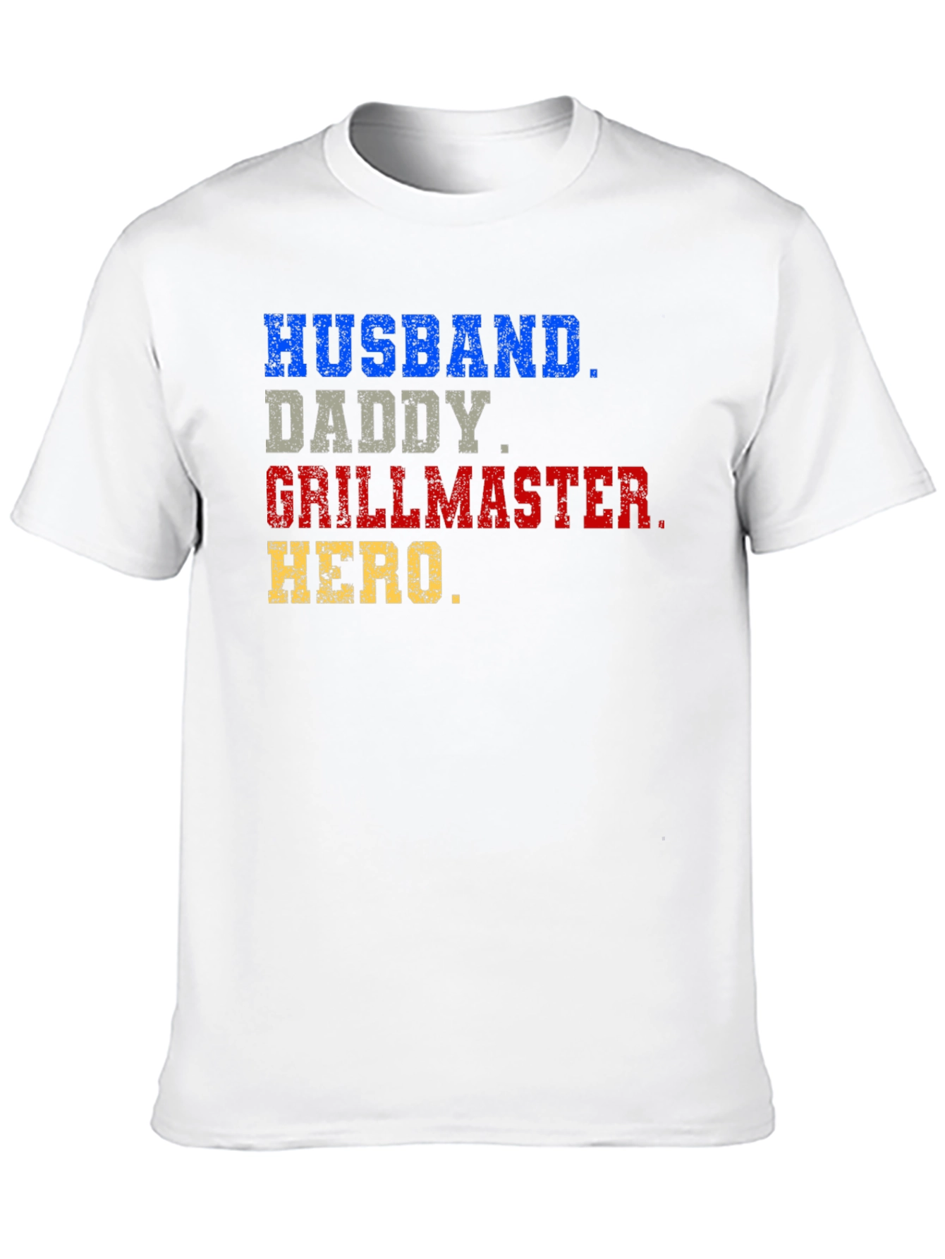Husband Daddy Grillmaster Hero T-Shirt