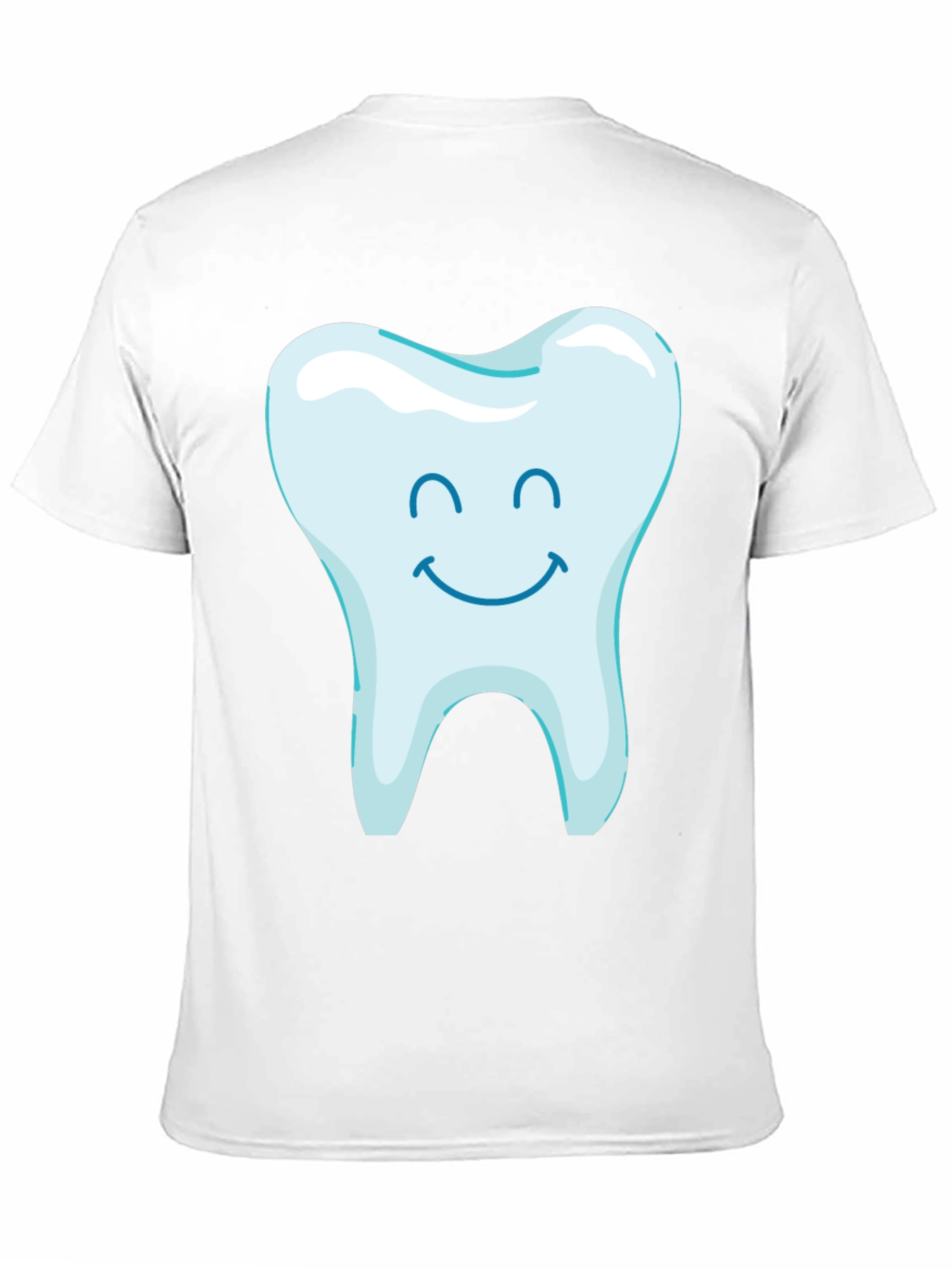 Happy Tooth Graphic Tee - Black Cotton Blend Shirt