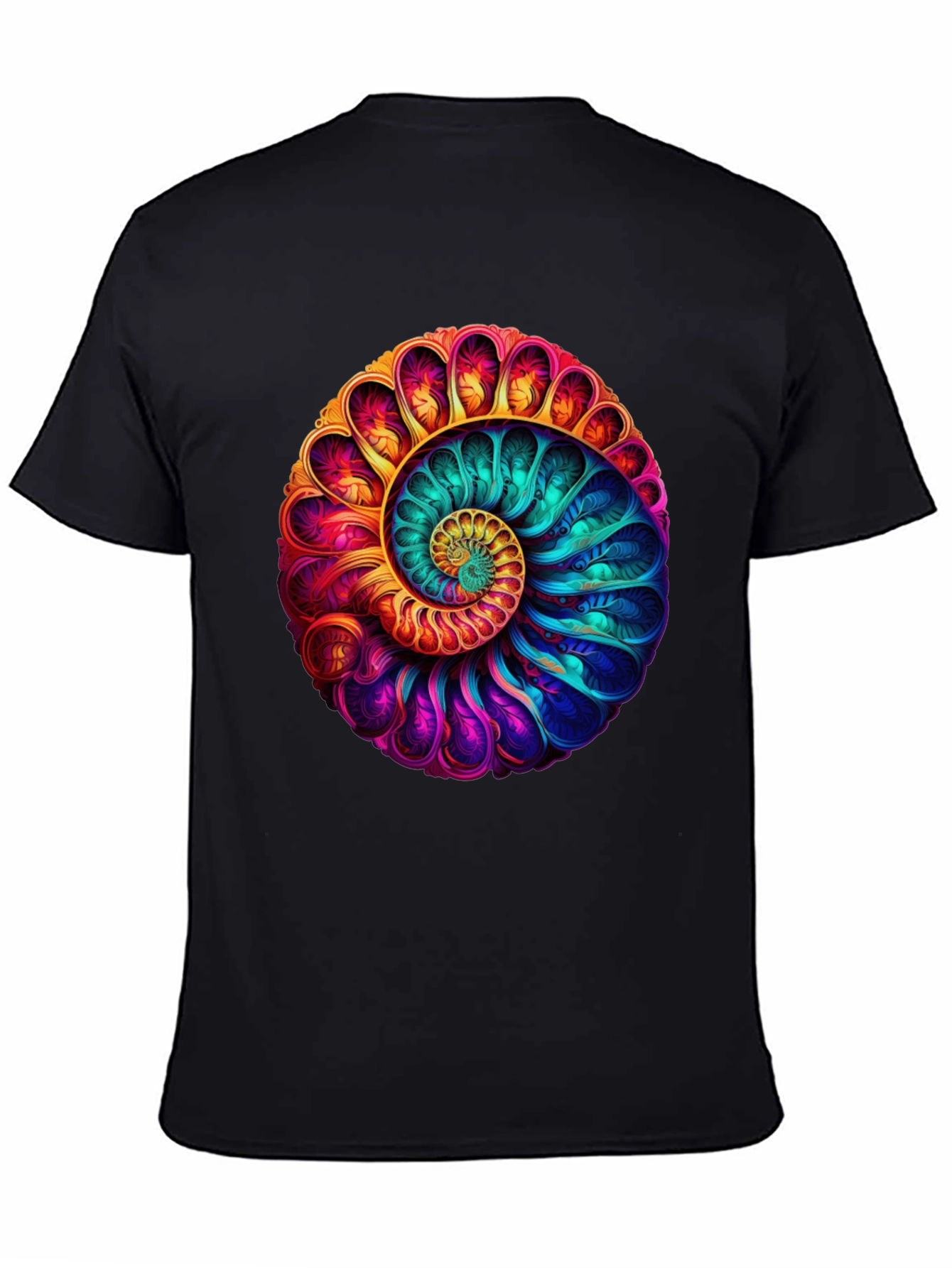 Psychedelic Spiral T-Shirt - Vibrant Abstract Graphic Tee