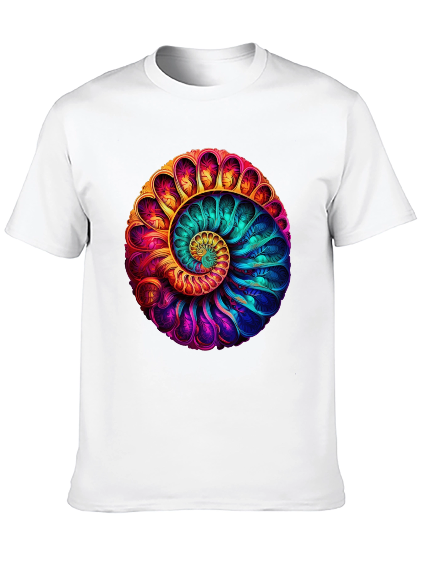 Psychedelic Spiral T-Shirt - Vibrant Abstract Graphic Tee