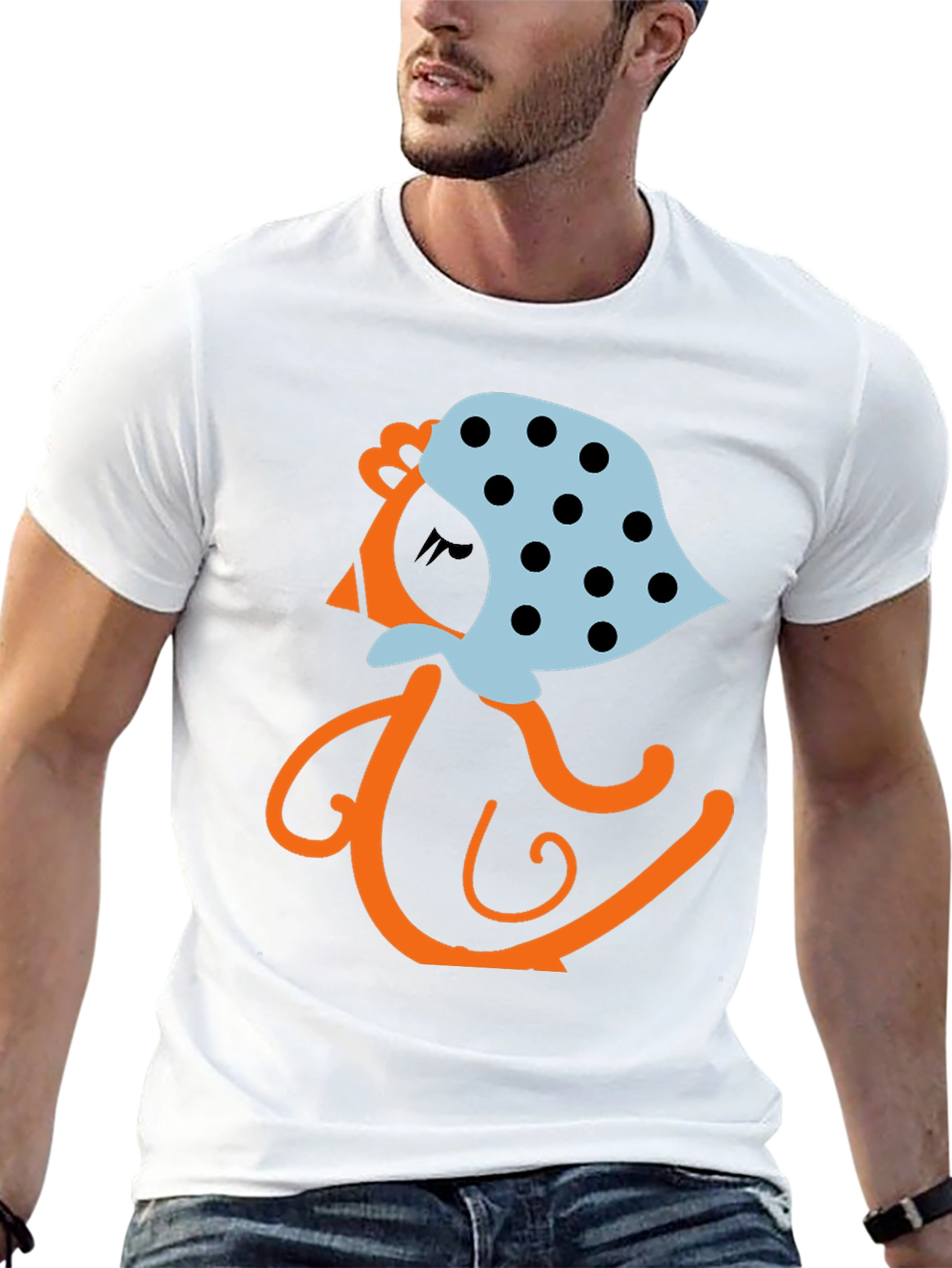Whimsical Cartoon Granny Graphic Tee
