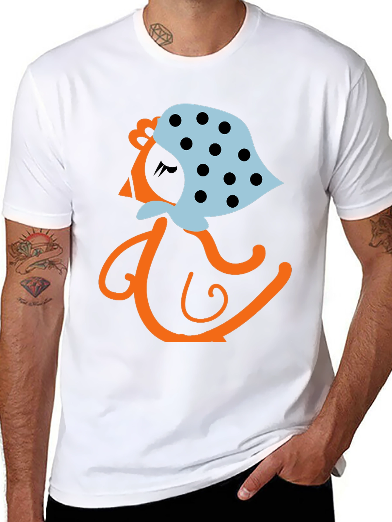 Whimsical Cartoon Granny Graphic Tee