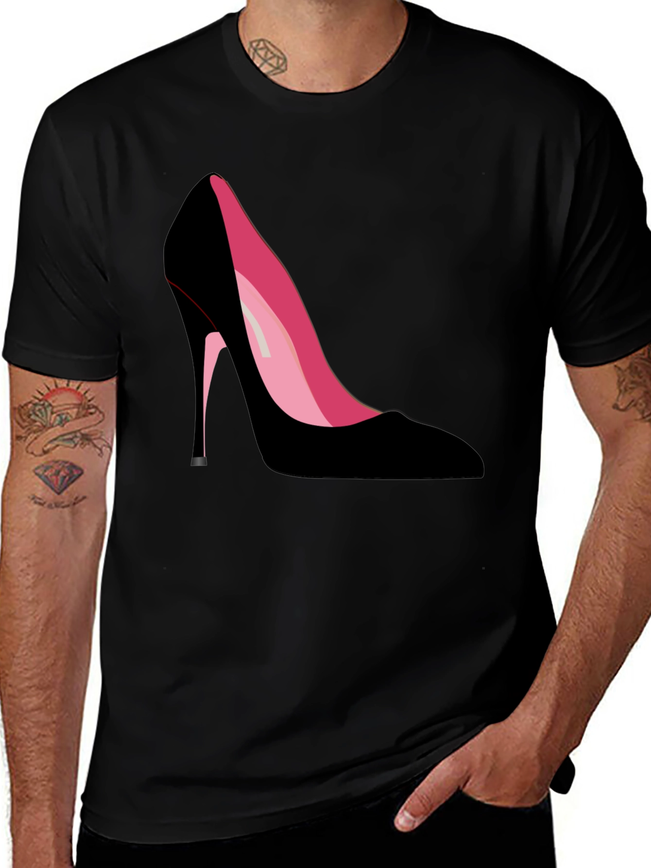 Black Heel Shoe T-Shirt