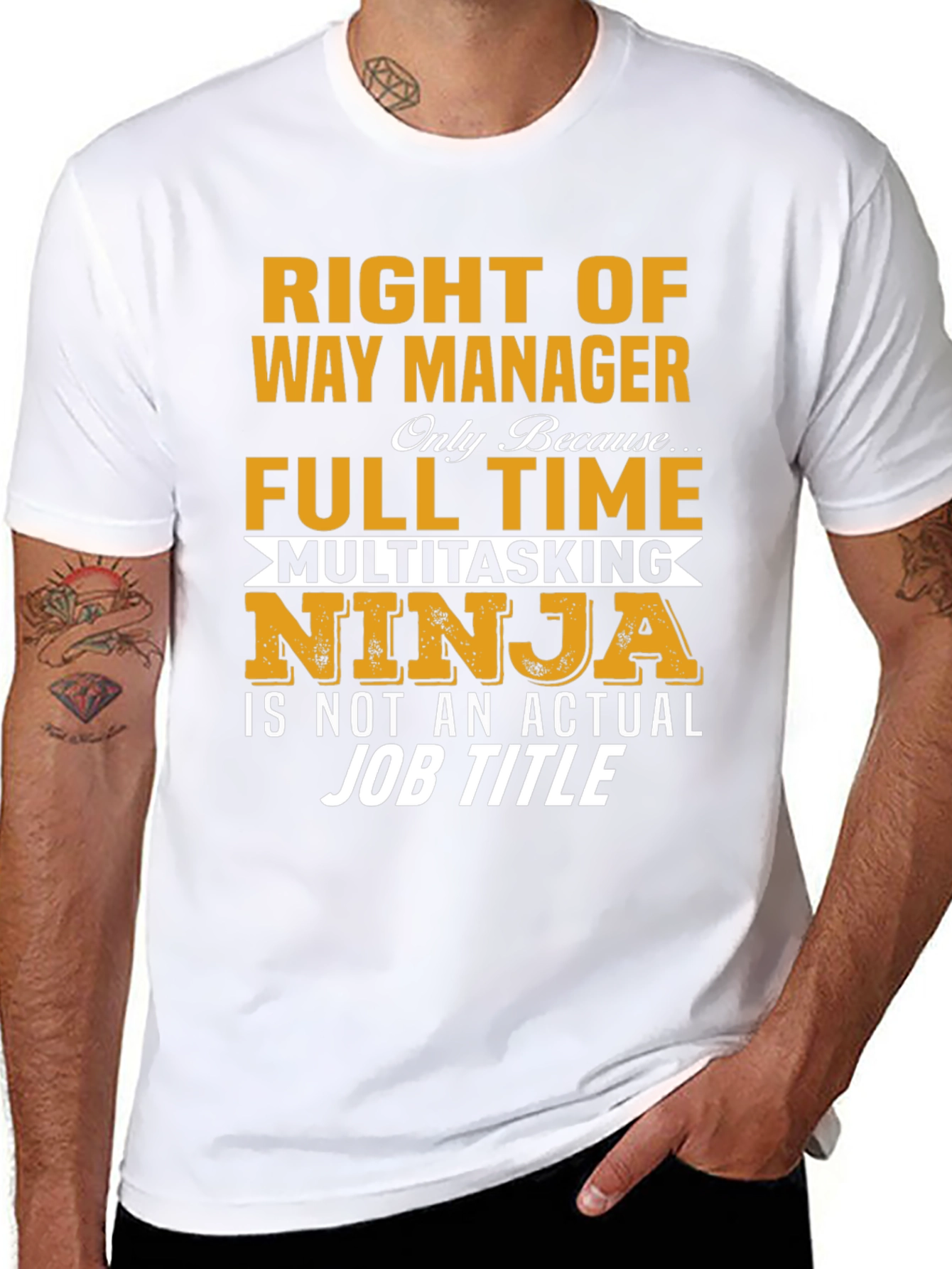 Right of Way Manager Full Time Ninja T-Shirt