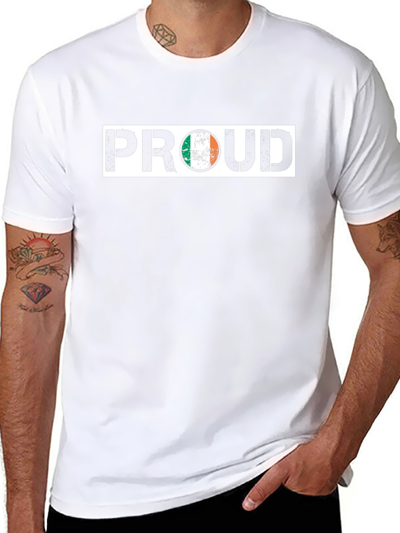 Proud Irish Flag Graphic T-Shirt