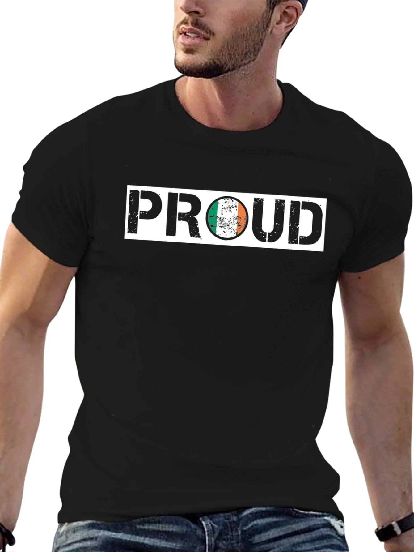 Proud Irish Flag Graphic T-Shirt