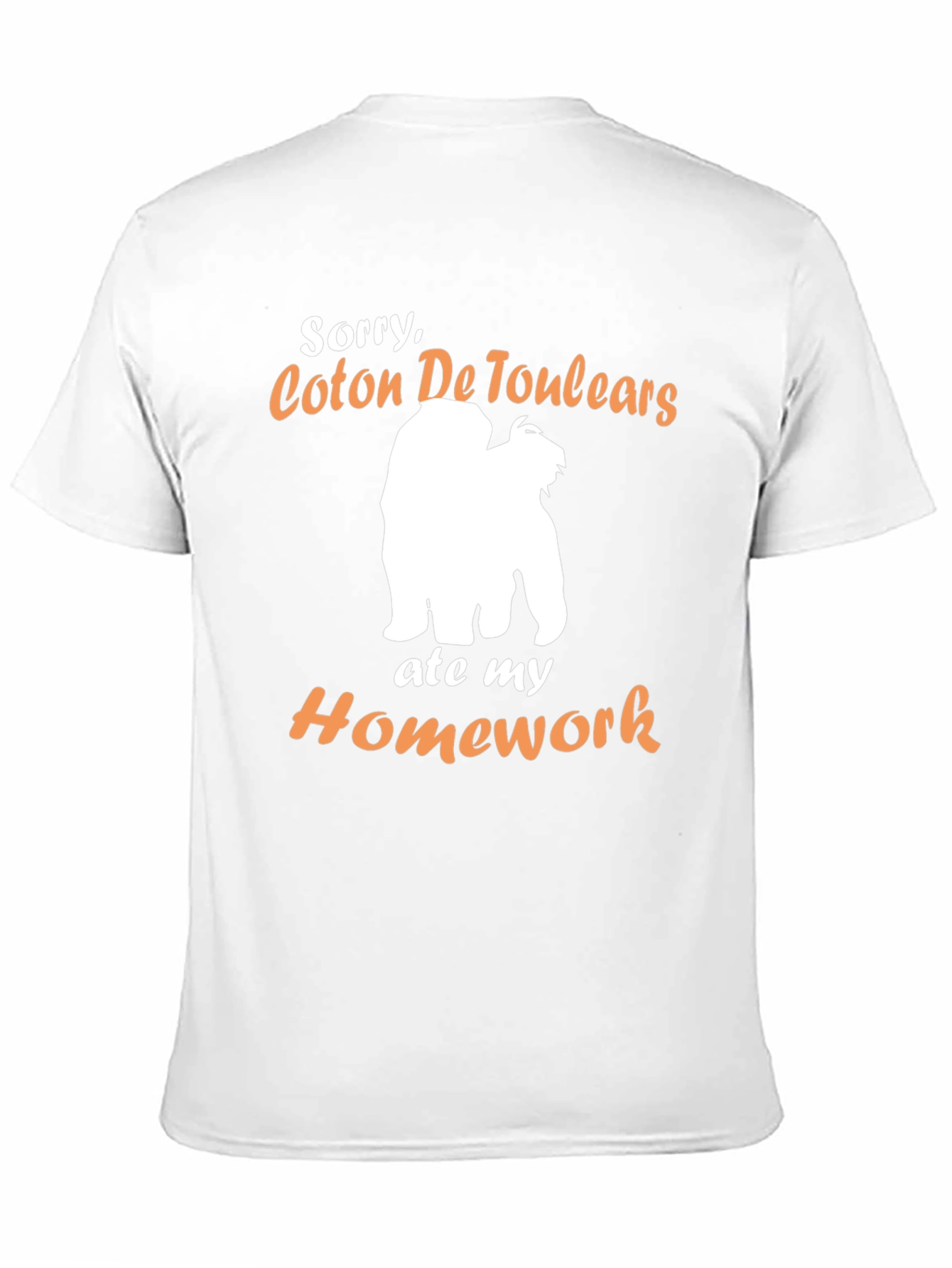 Coton De Tulear Ate My Homework T-Shirt – Funny Dog Lover Tee Gift