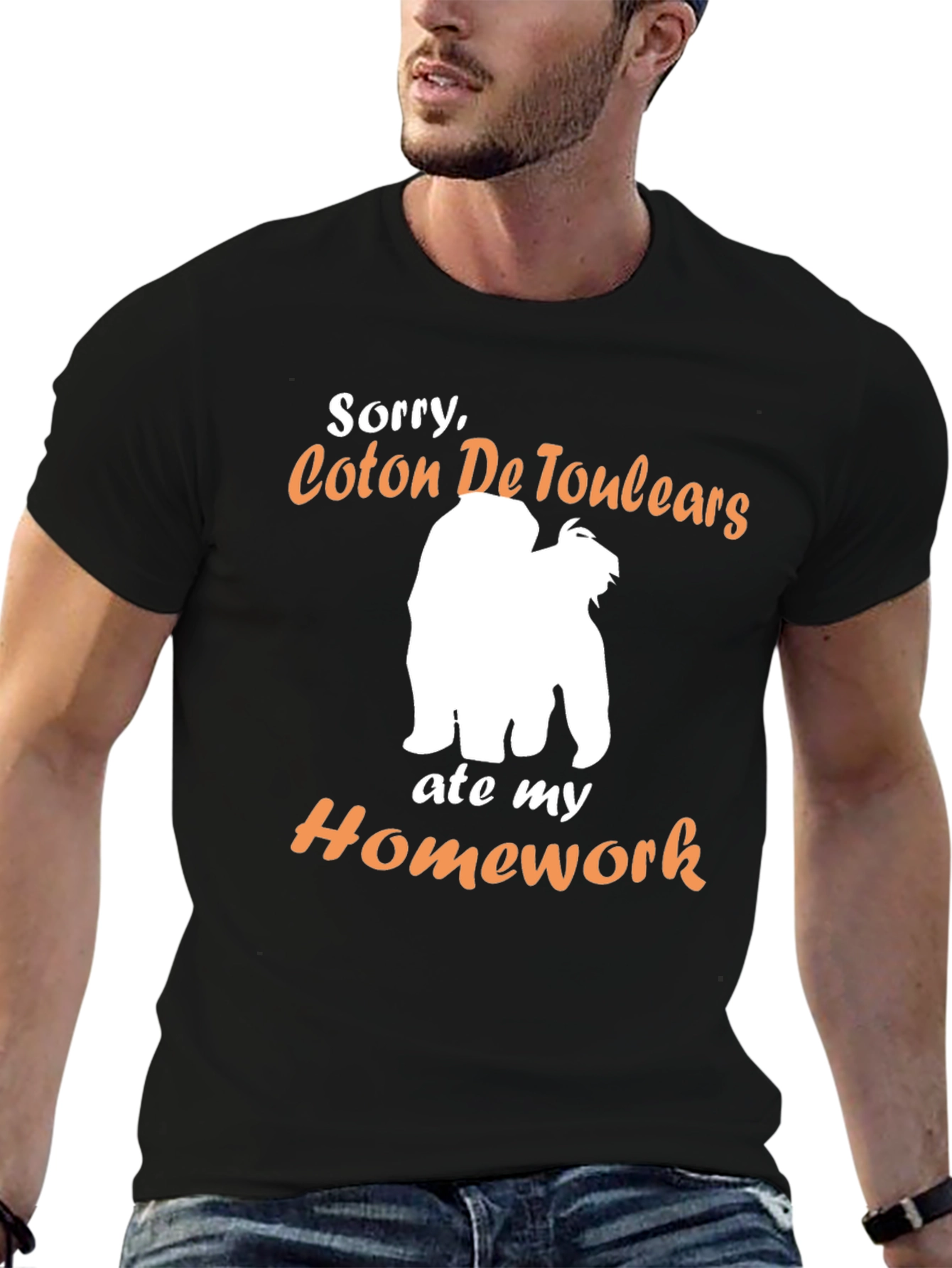 Coton De Tulear Ate My Homework T-Shirt – Funny Dog Lover Tee Gift