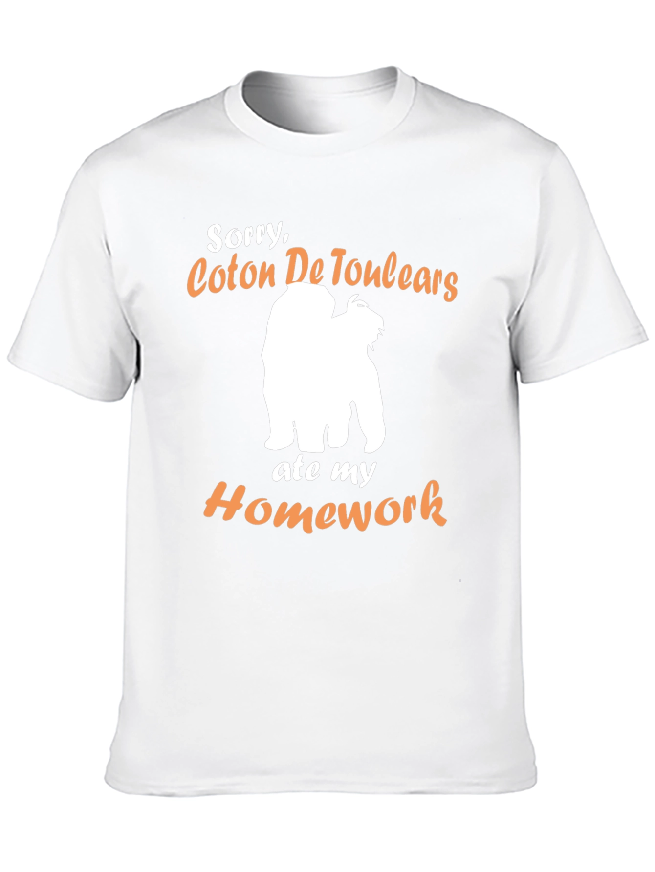 Coton De Tulear Ate My Homework T-Shirt – Funny Dog Lover Tee Gift