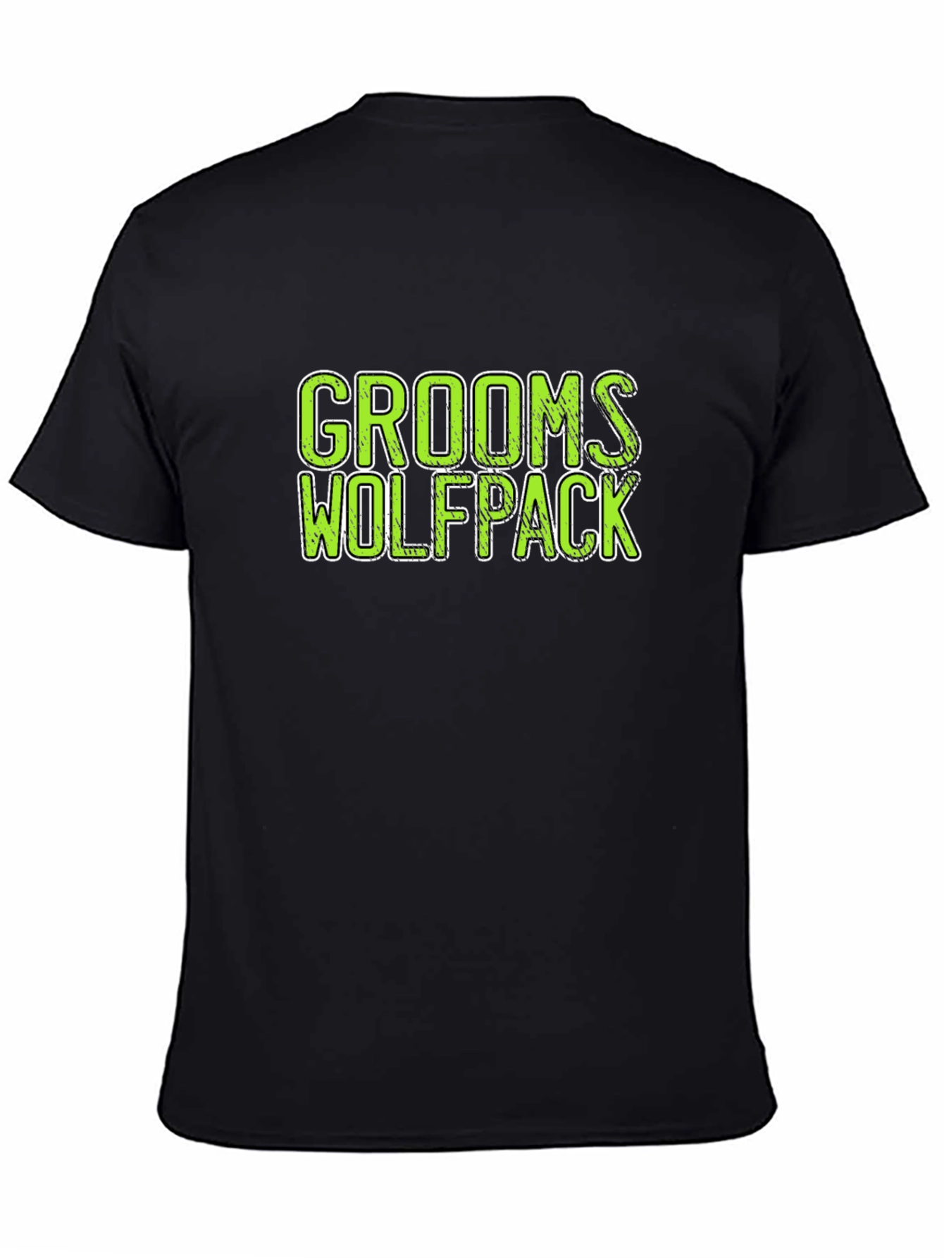 Grooms Wolfpack Black Crew Neck T-Shirt