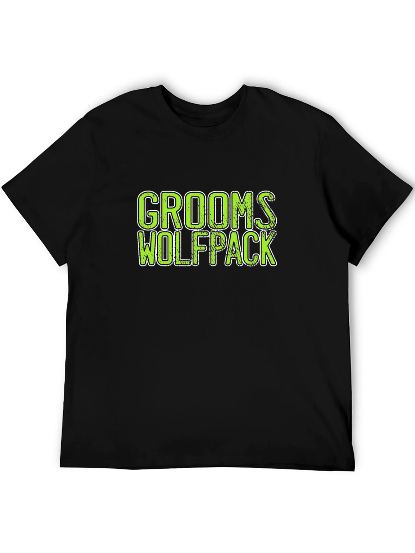 Grooms Wolfpack Black Crew Neck T-Shirt