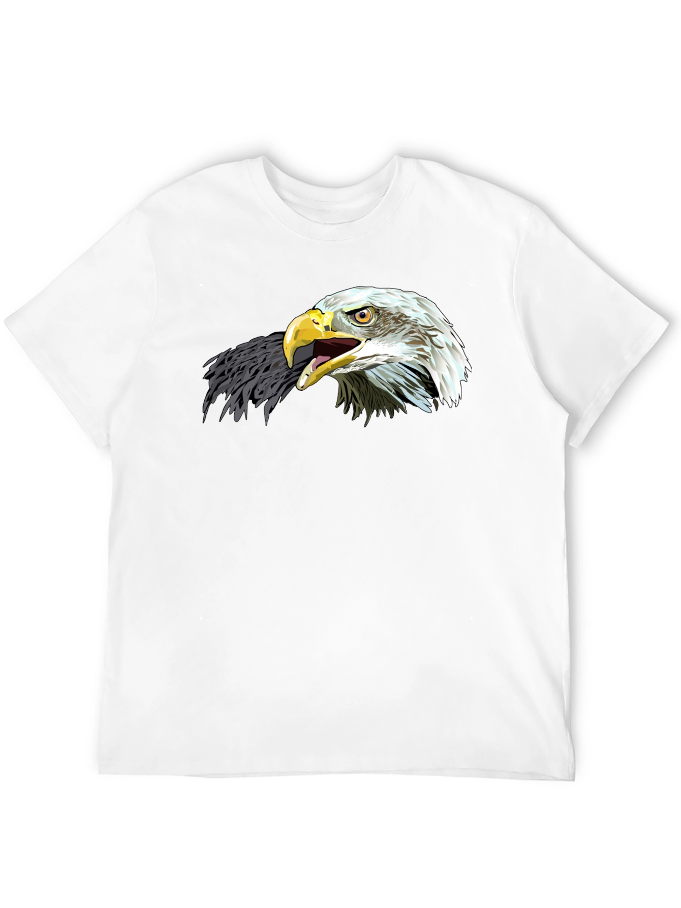 Bold Eagle Graphic T-Shirt - Black Cotton Tee