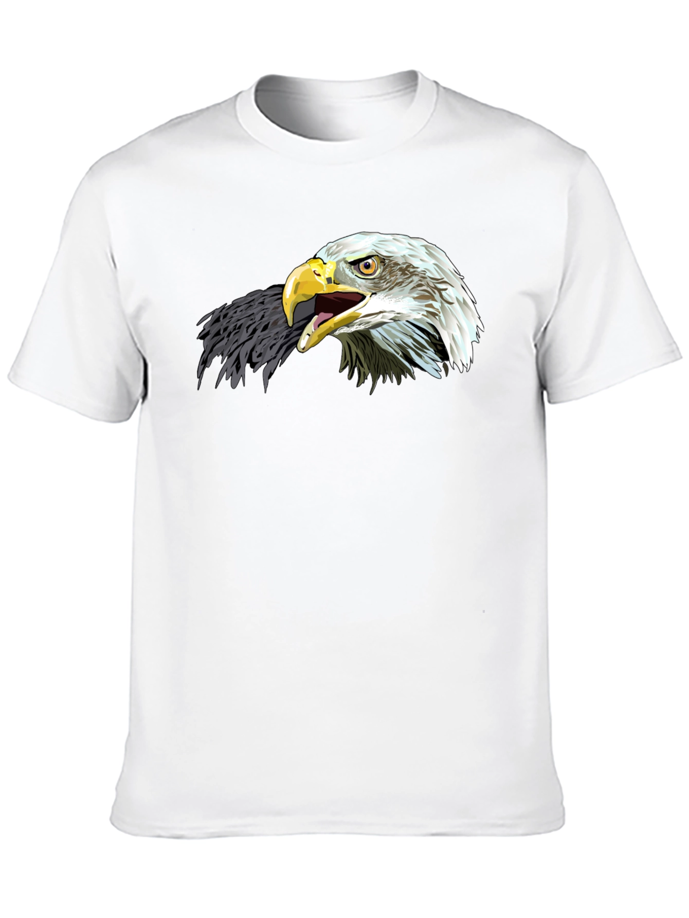 Bold Eagle Graphic T-Shirt - Black Cotton Tee