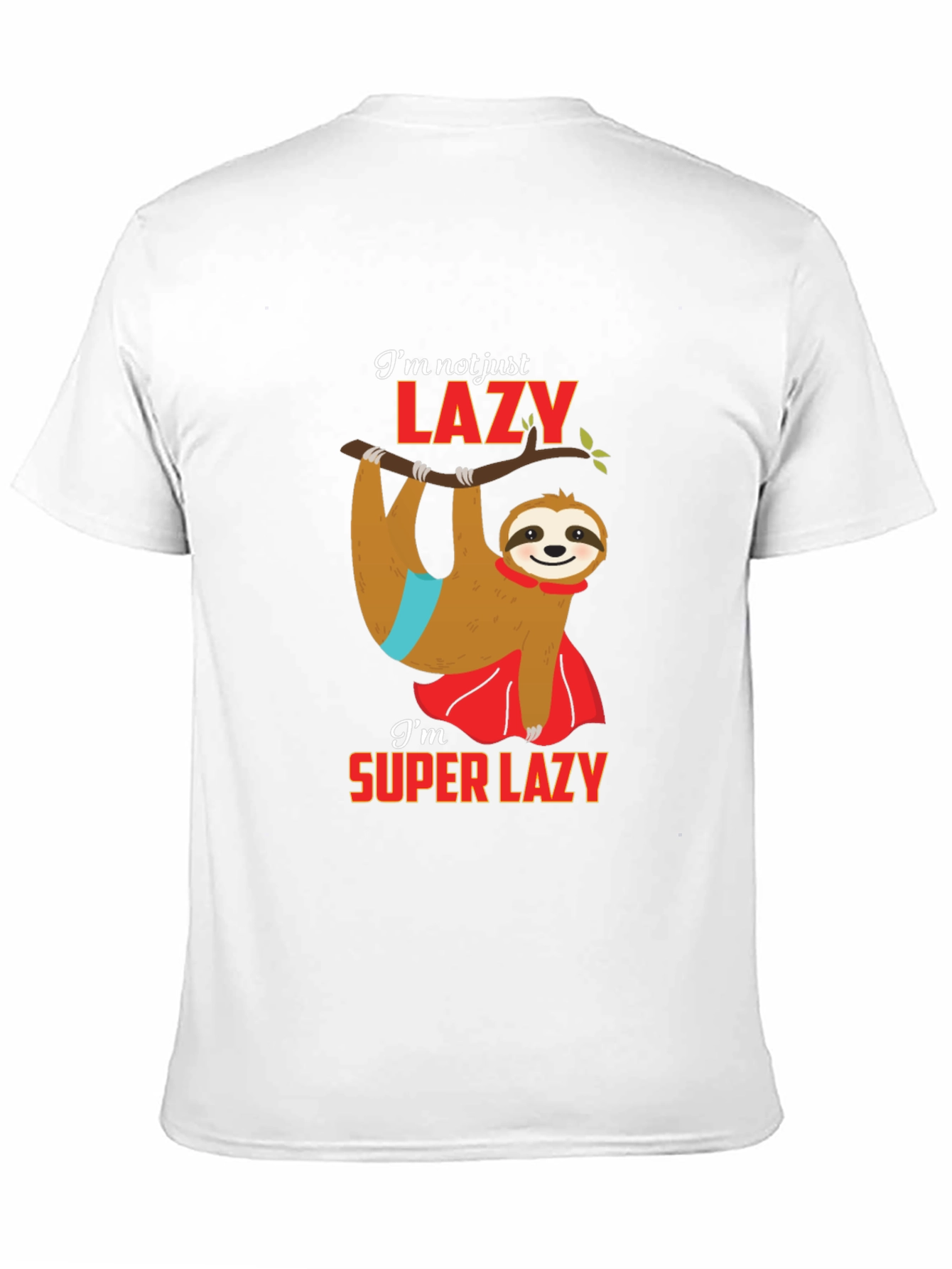 Super Lazy Sloth Graphic Tee