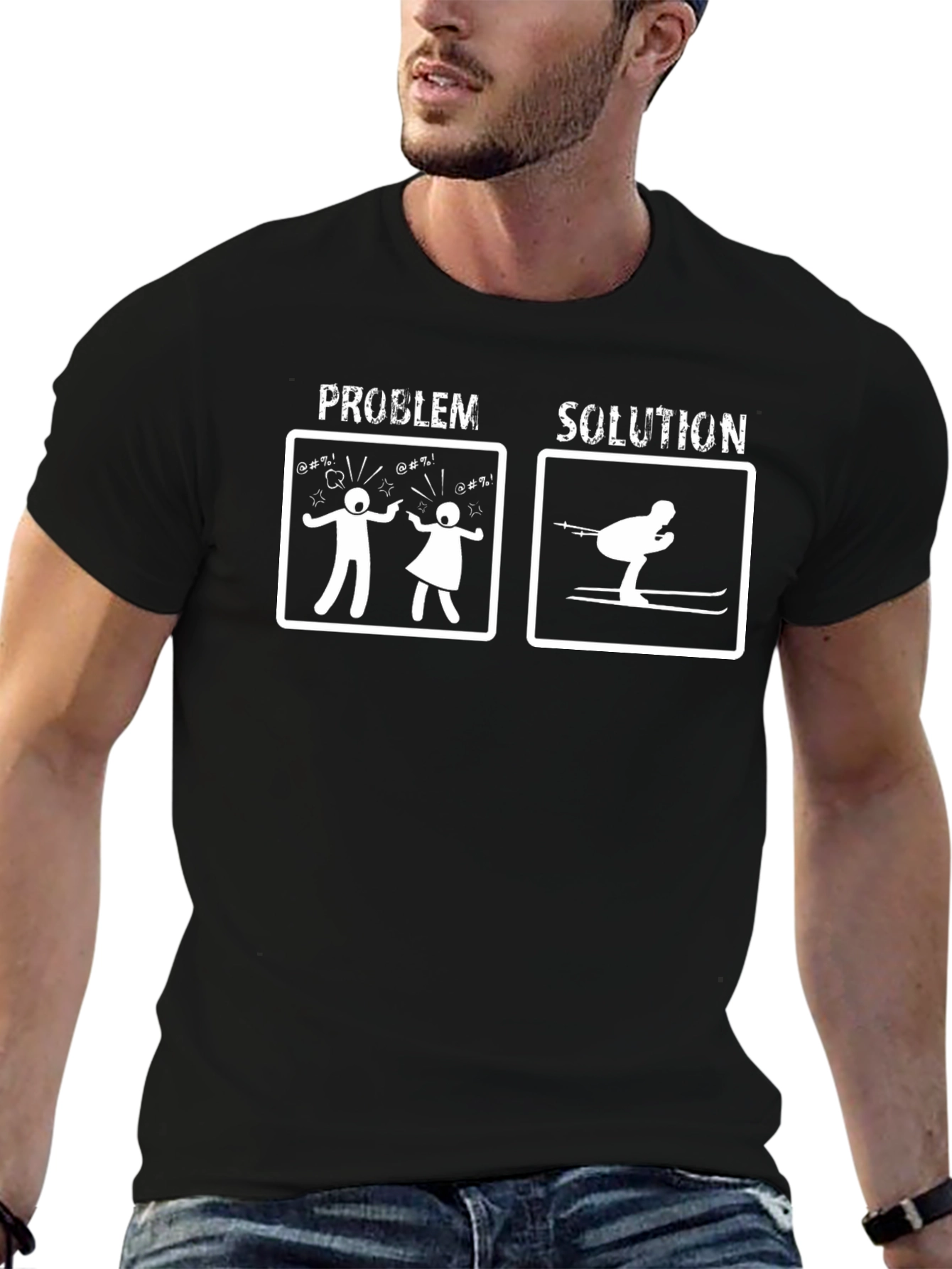 Problem Solution Skiing T-Shirt