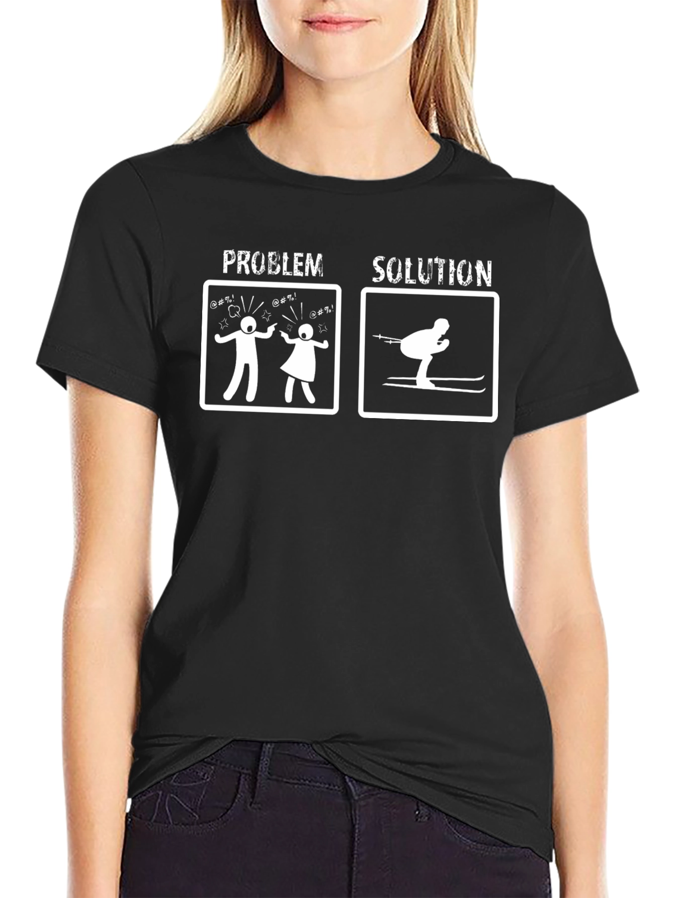 Problem Solution Skiing T-Shirt