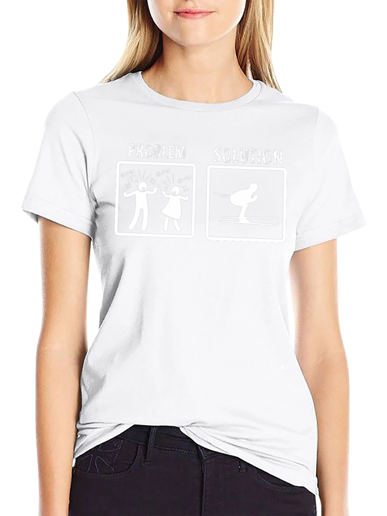 Problem Solution Skiing T-Shirt