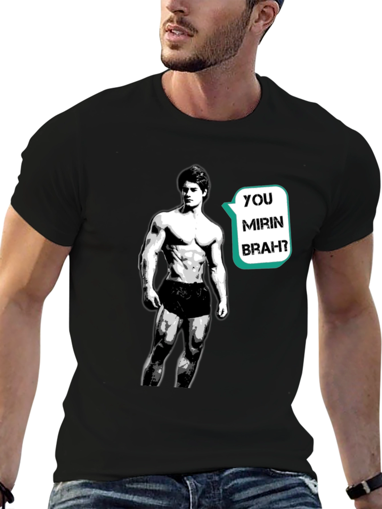 Zyzz You Mirin Bra T-Shirt - Black