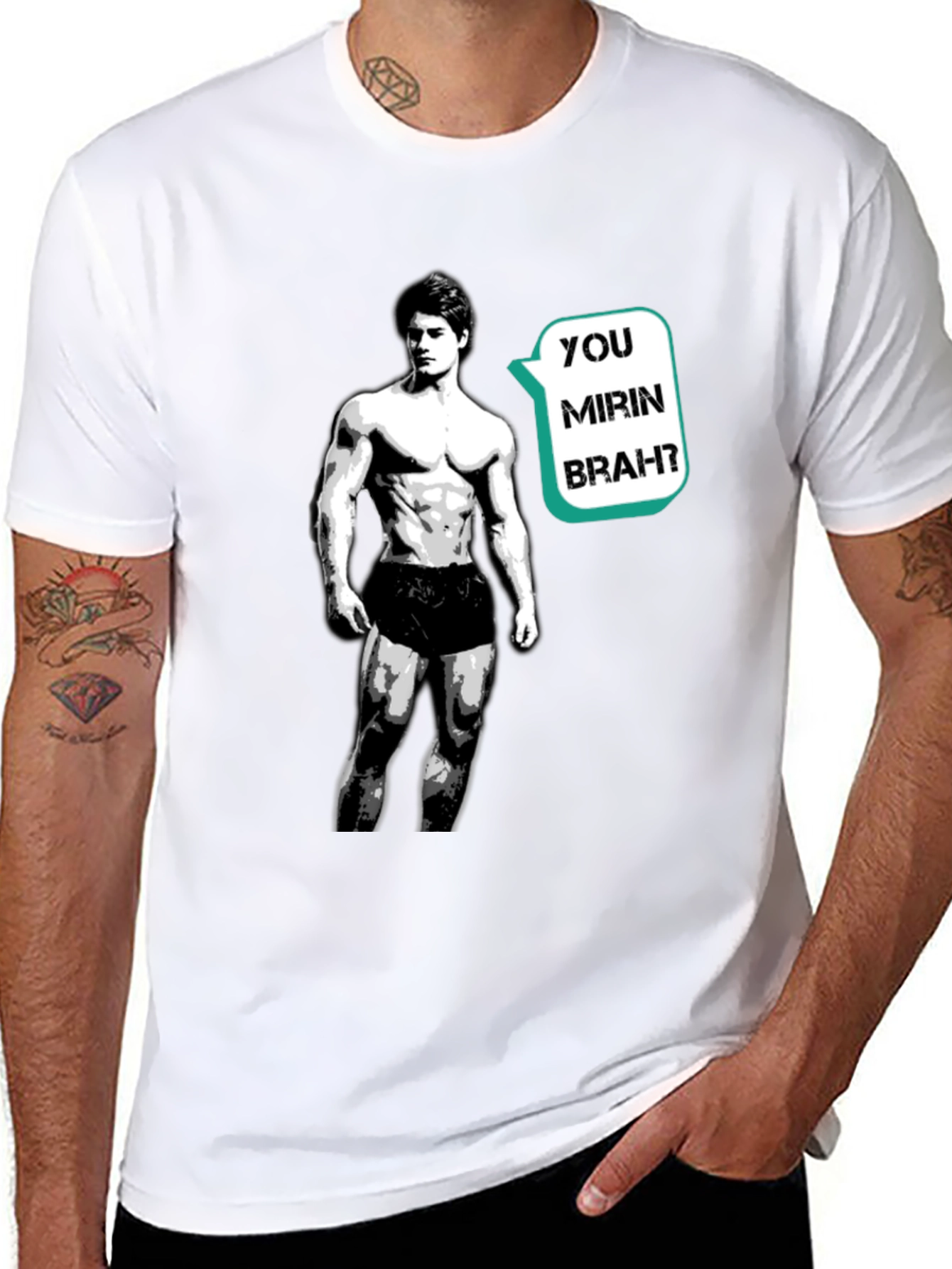 Zyzz You Mirin Bra T-Shirt - Black