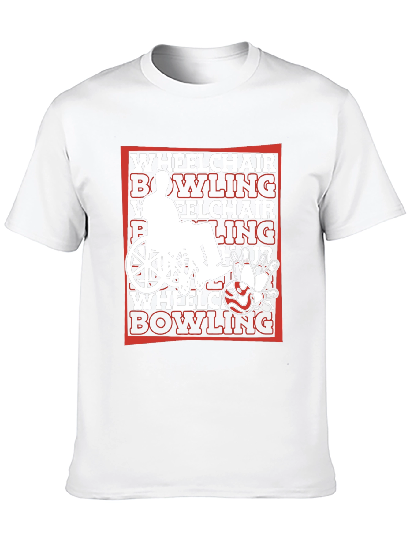 Wheelchair Bowling Graphic T-Shirt