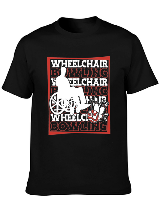 Wheelchair Bowling Graphic T-Shirt
