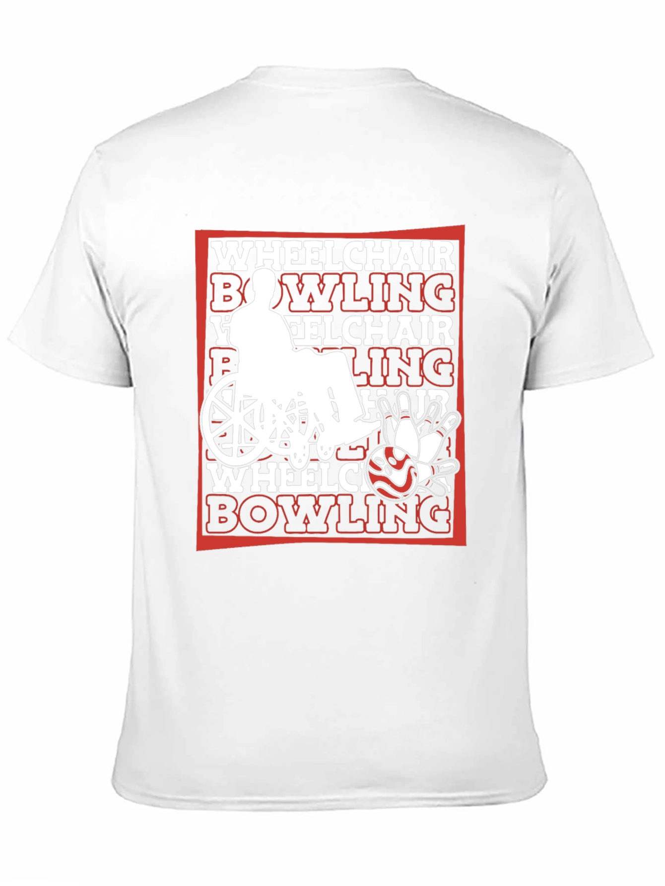 Wheelchair Bowling Graphic T-Shirt