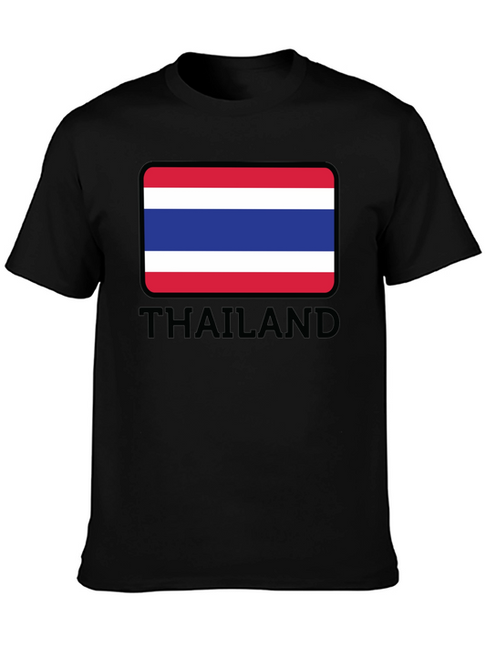 Thailand Flag Graphic T-Shirt - Travel Souvenir Tee