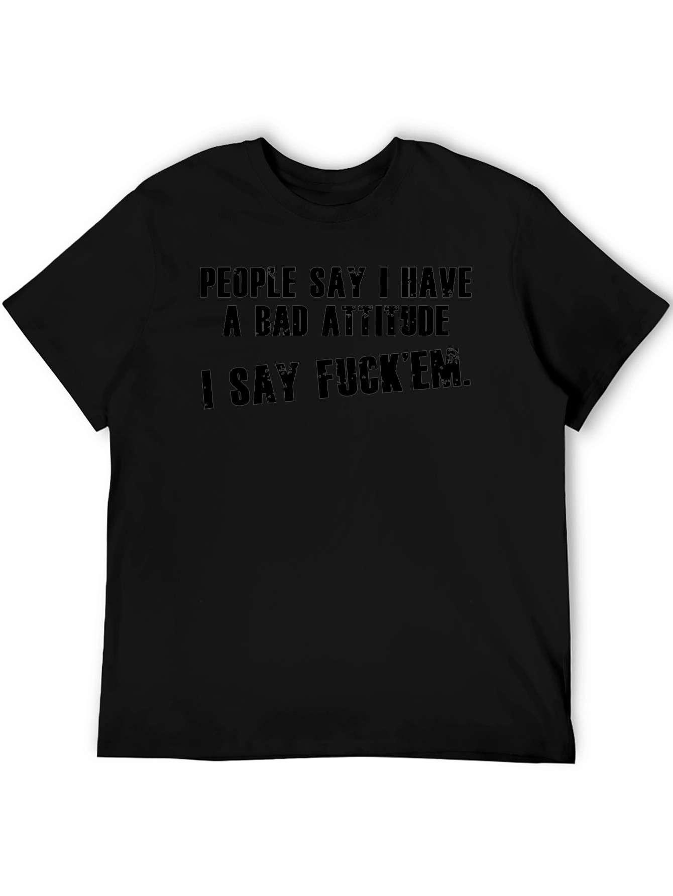 Bad Attitude Graphic Tee - Edgy Statement Shirt