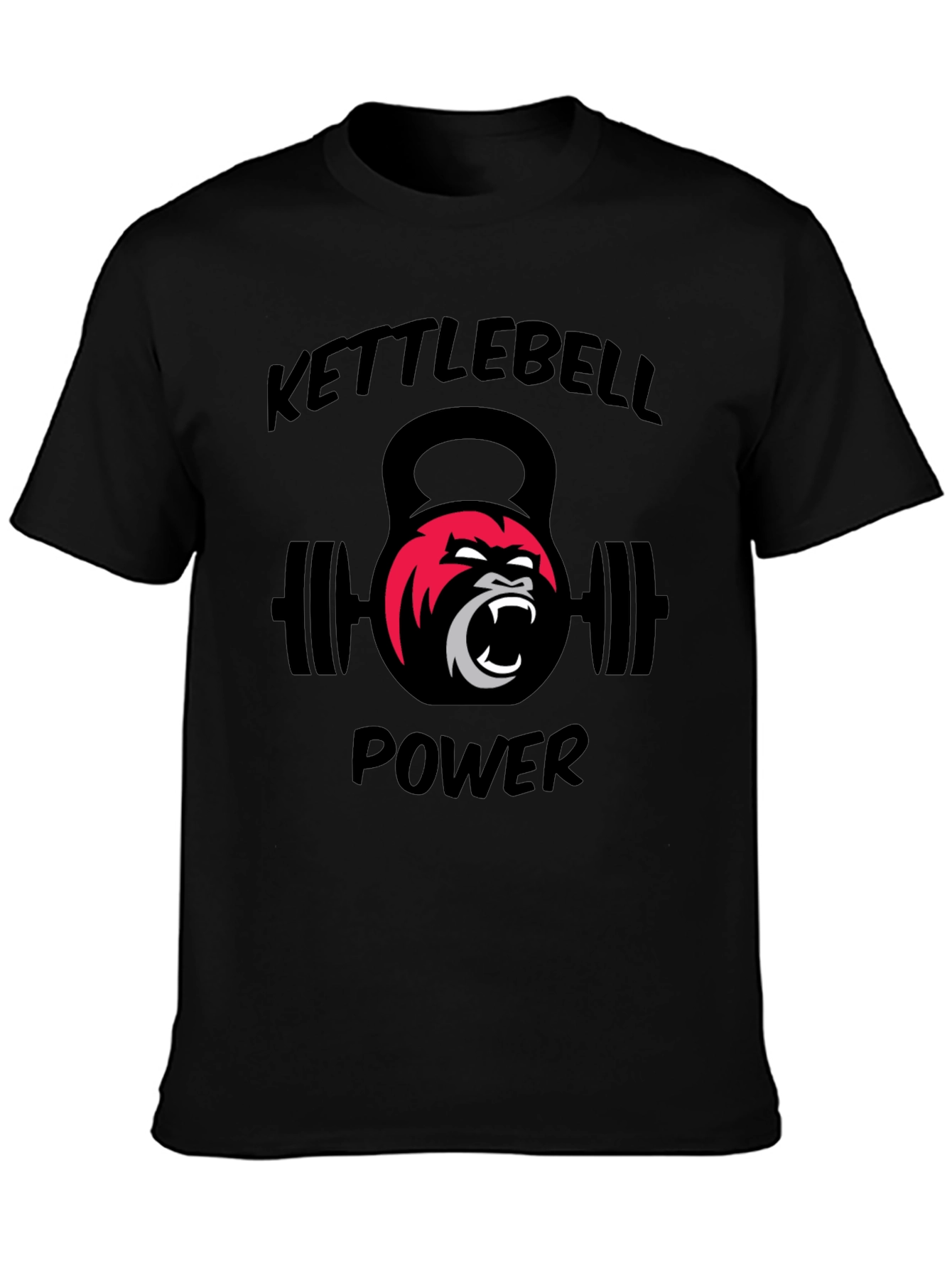 Kettlebell Power Gorilla Graphic T-Shirt