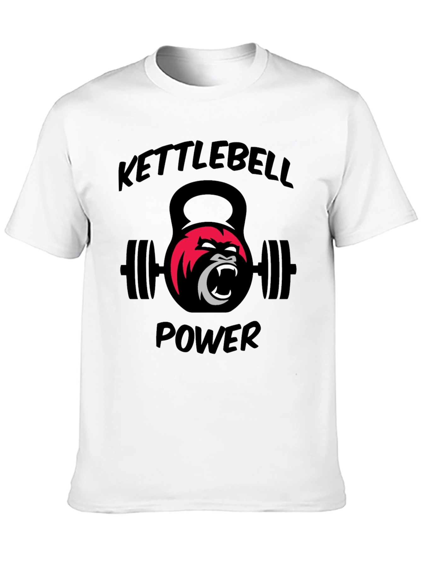 Kettlebell Power Gorilla Graphic T-Shirt