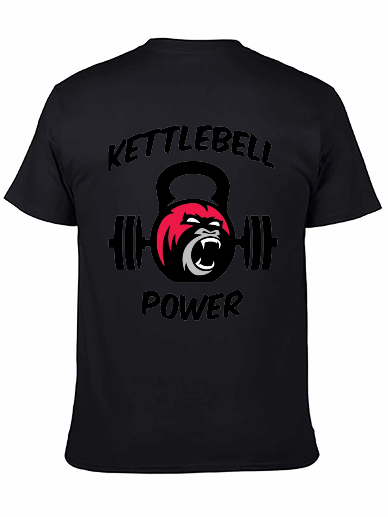Kettlebell Power Gorilla Graphic T-Shirt