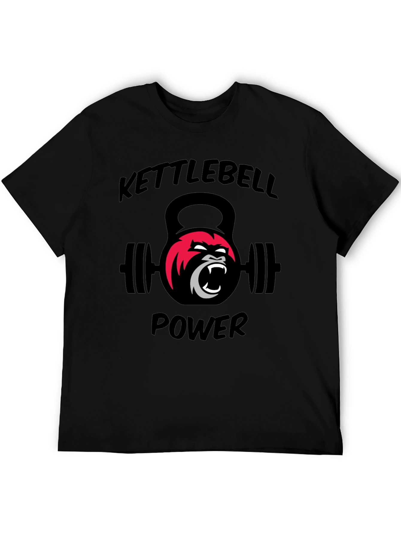 Kettlebell Power Gorilla Graphic T-Shirt
