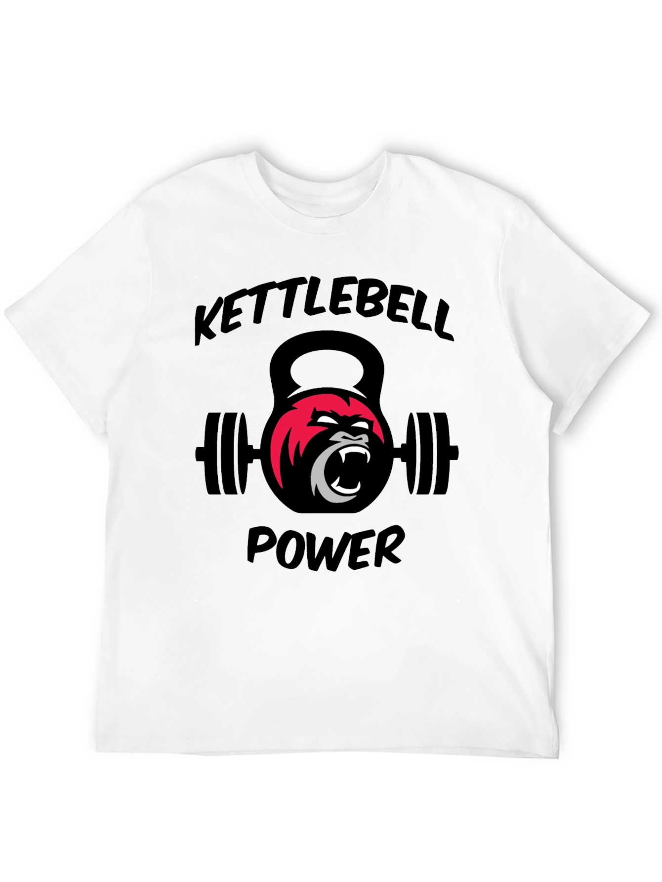 Kettlebell Power Gorilla Graphic T-Shirt