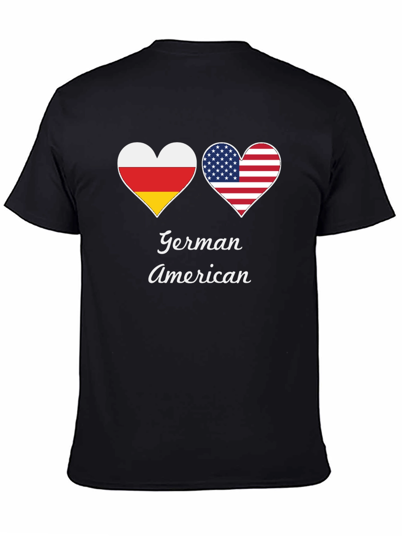 German American Flag Heart T-Shirt