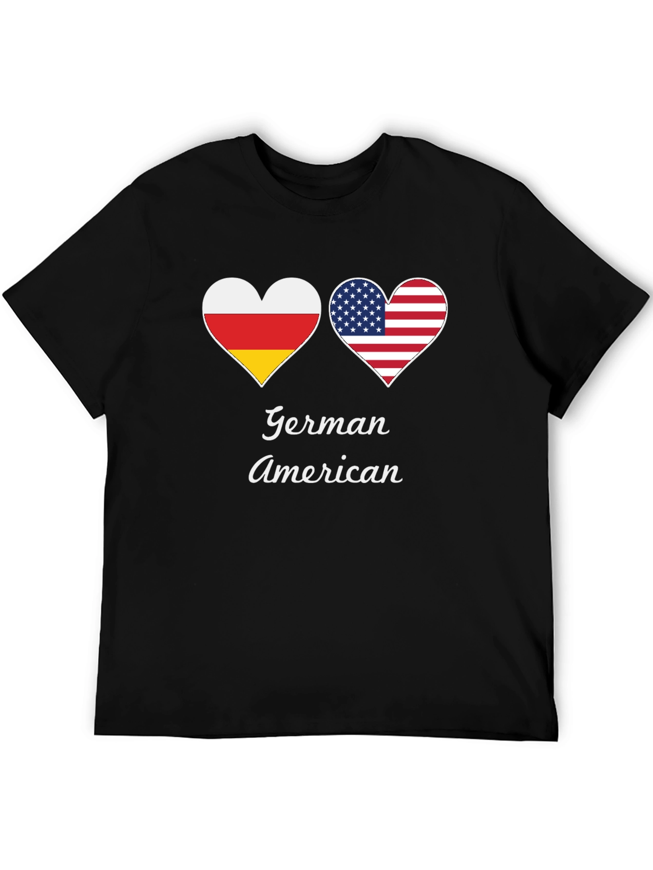 German American Flag Heart T-Shirt