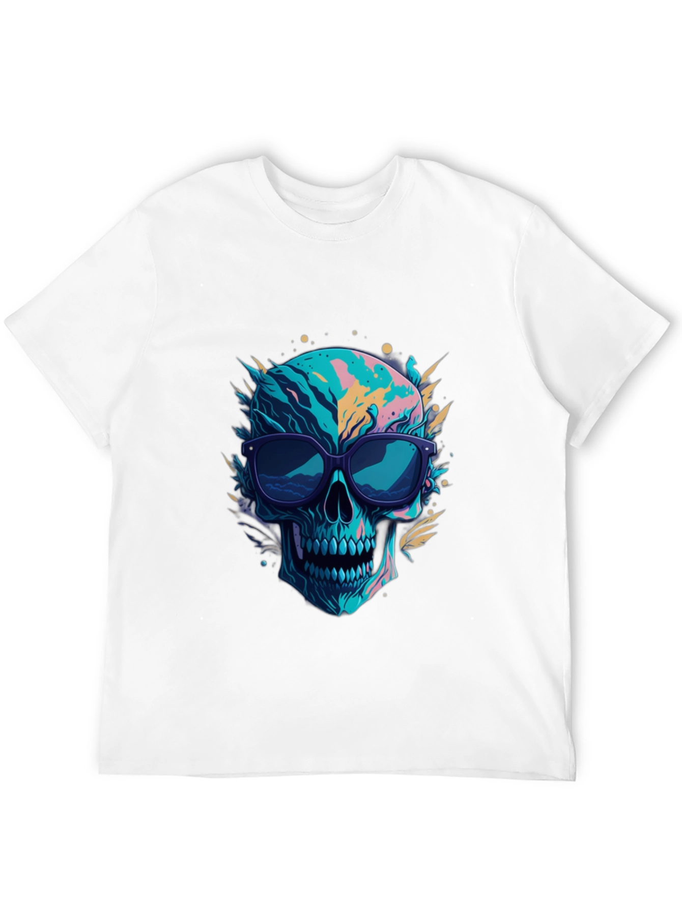 Skull Graphic Tee - Cool Sunglasses Design
