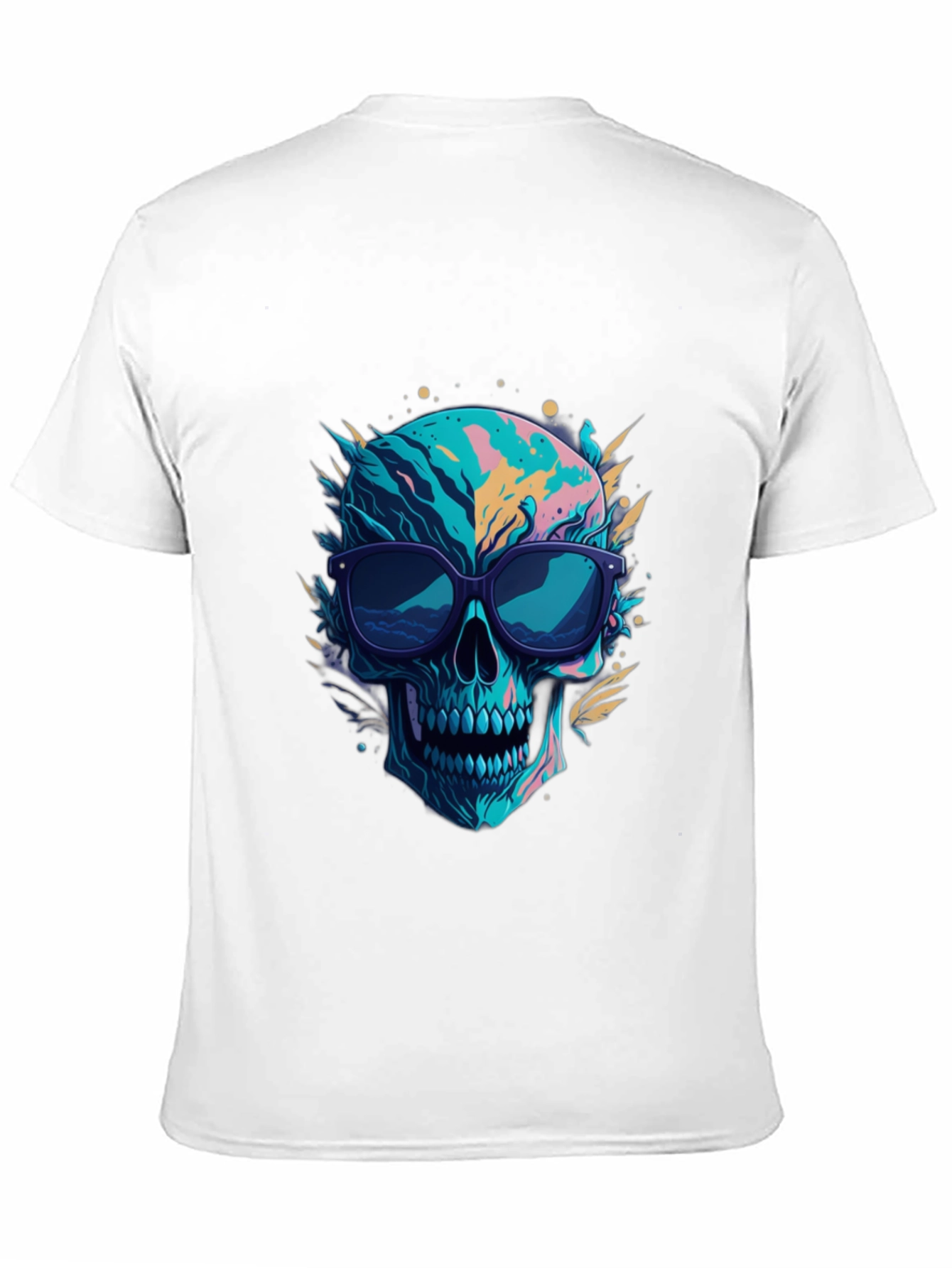 Skull Graphic Tee - Cool Sunglasses Design