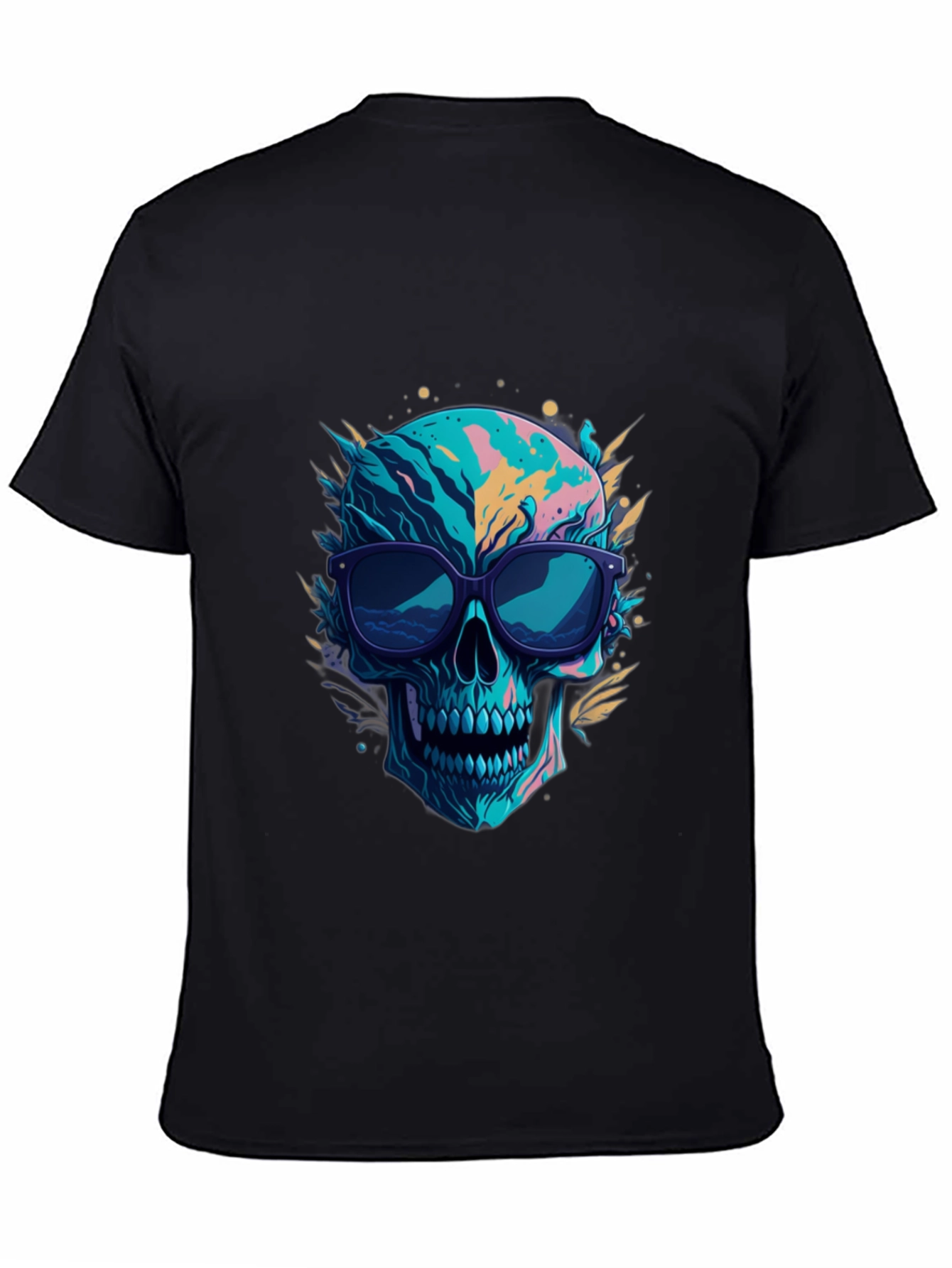 Skull Graphic Tee - Cool Sunglasses Design