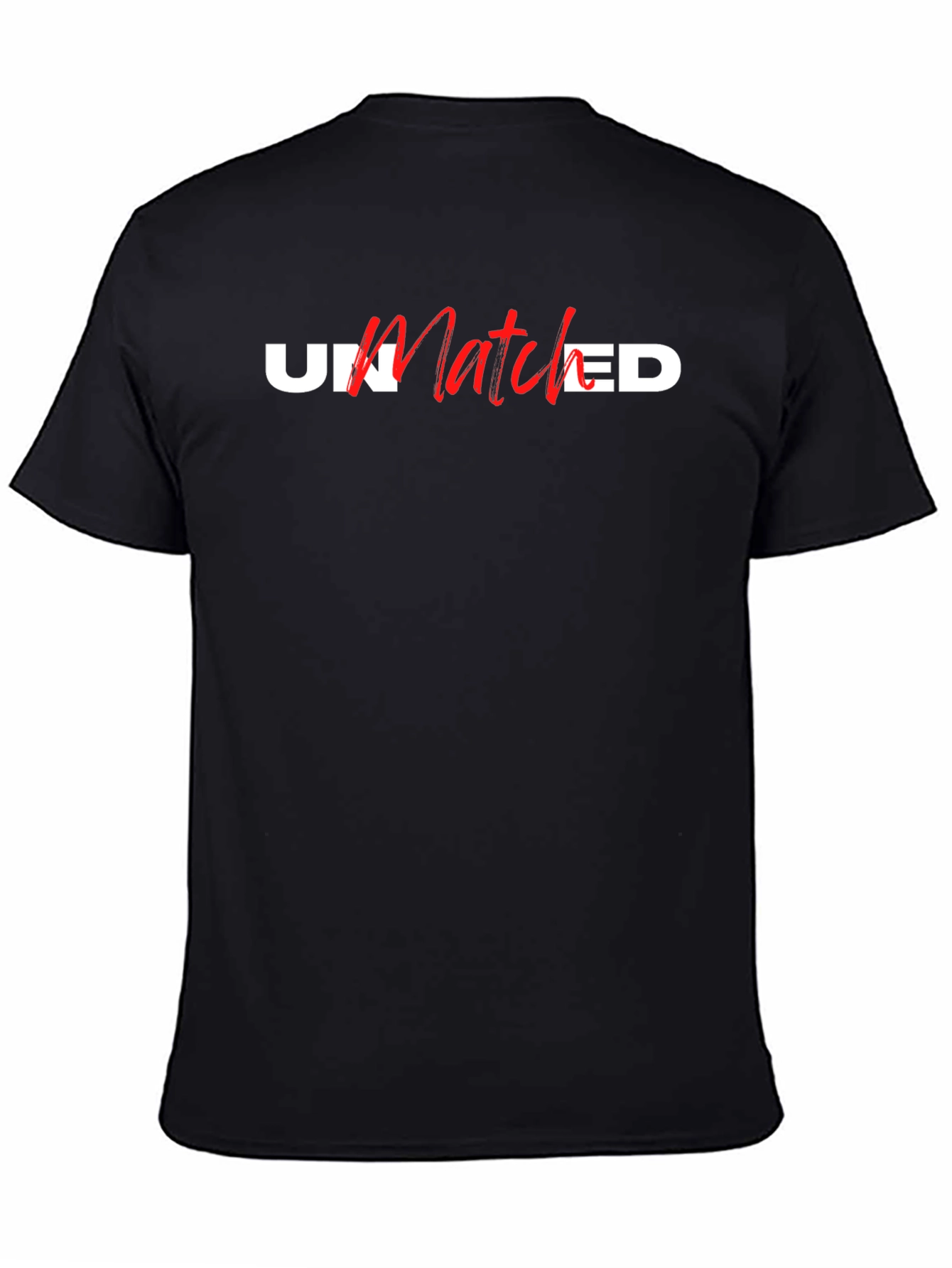Unmatched Graphic T-Shirt - Black Crew Neck Tee