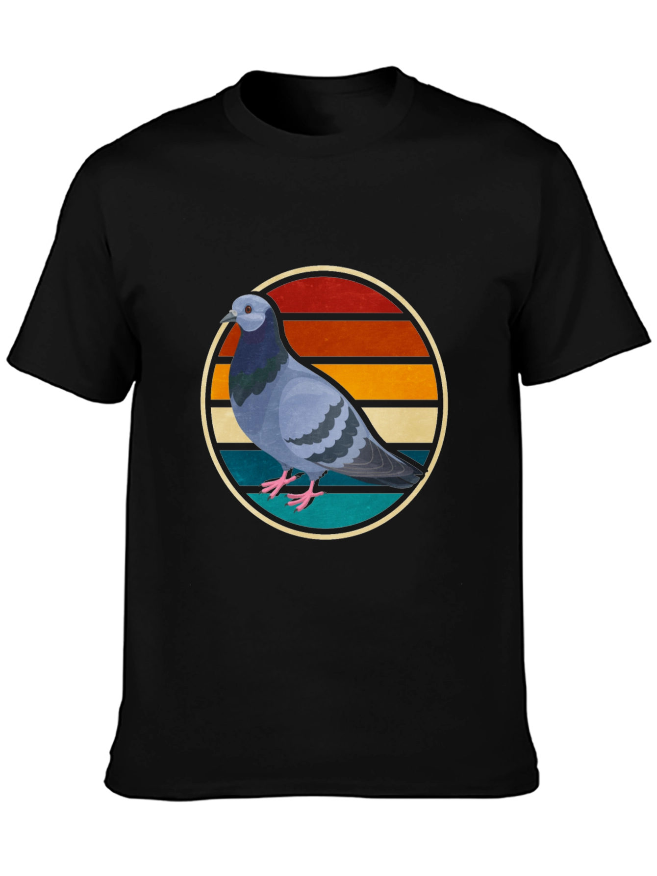 Retro Pigeon Graphic Tee - Cool Bird Lover Shirt
