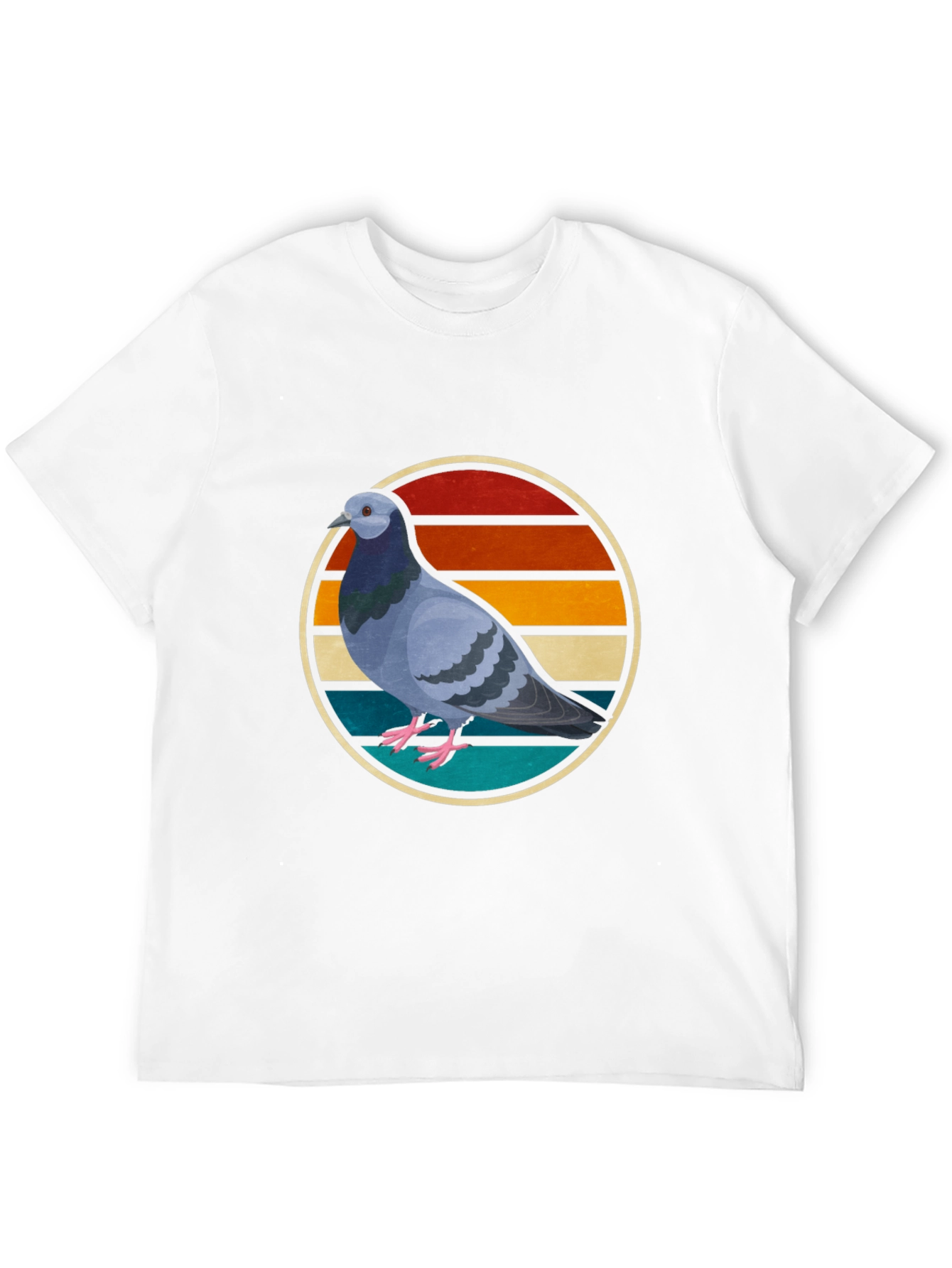 Retro Pigeon Graphic Tee - Cool Bird Lover Shirt