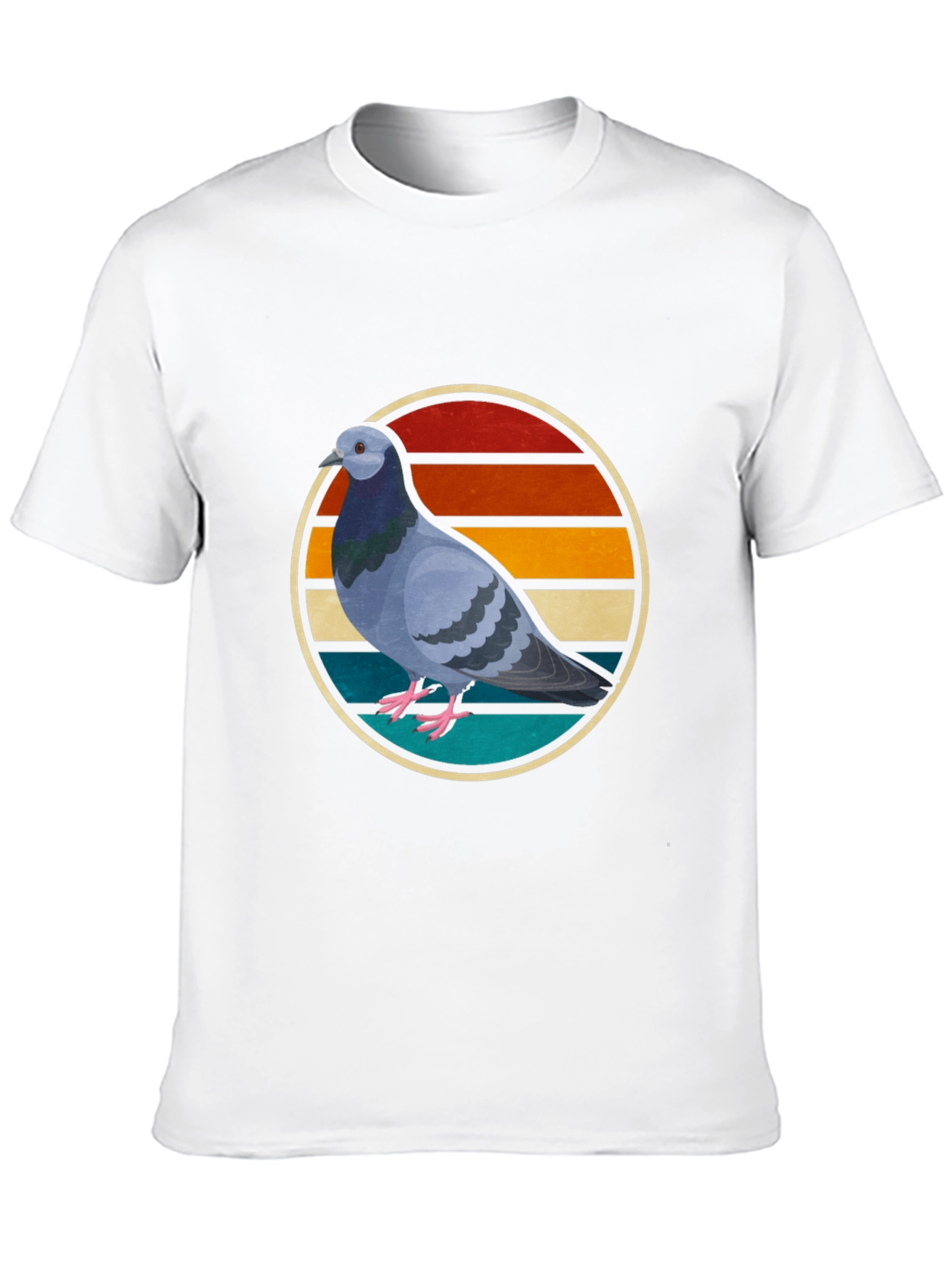 Retro Pigeon Graphic Tee - Cool Bird Lover Shirt