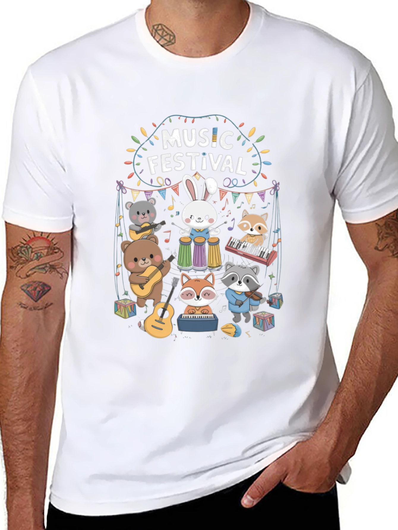 Music Festival Animal Band T-Shirt